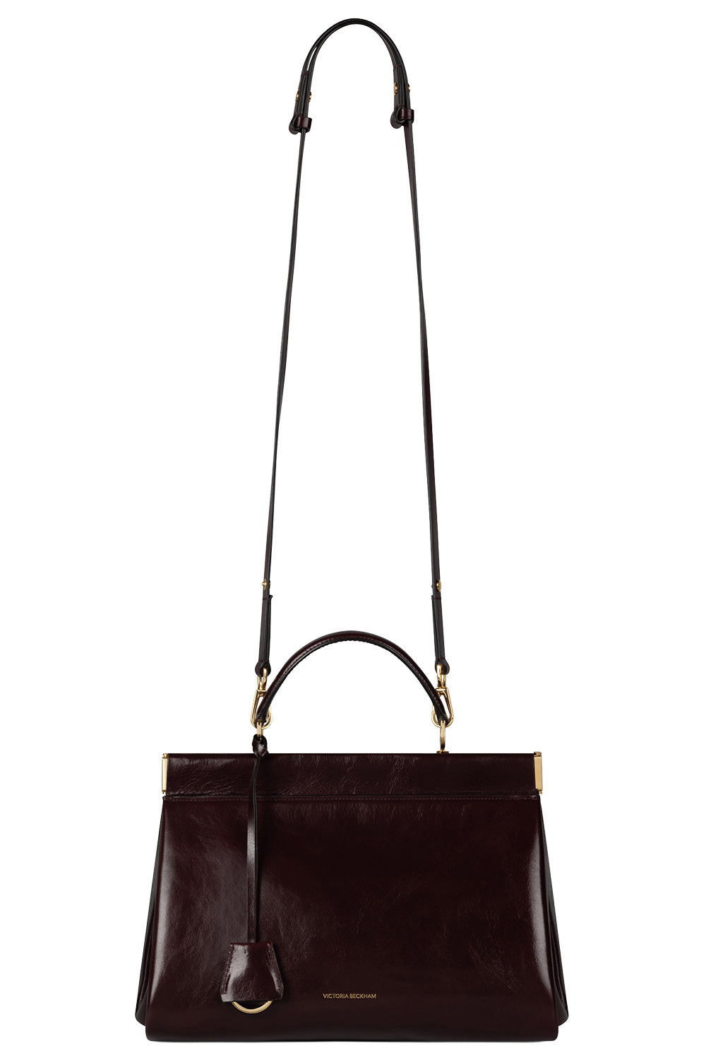 Sloane Frame Bag - Dark Burgundy-RED-HANDBAGTOP HANDLE-VICTORIA BECKHAM