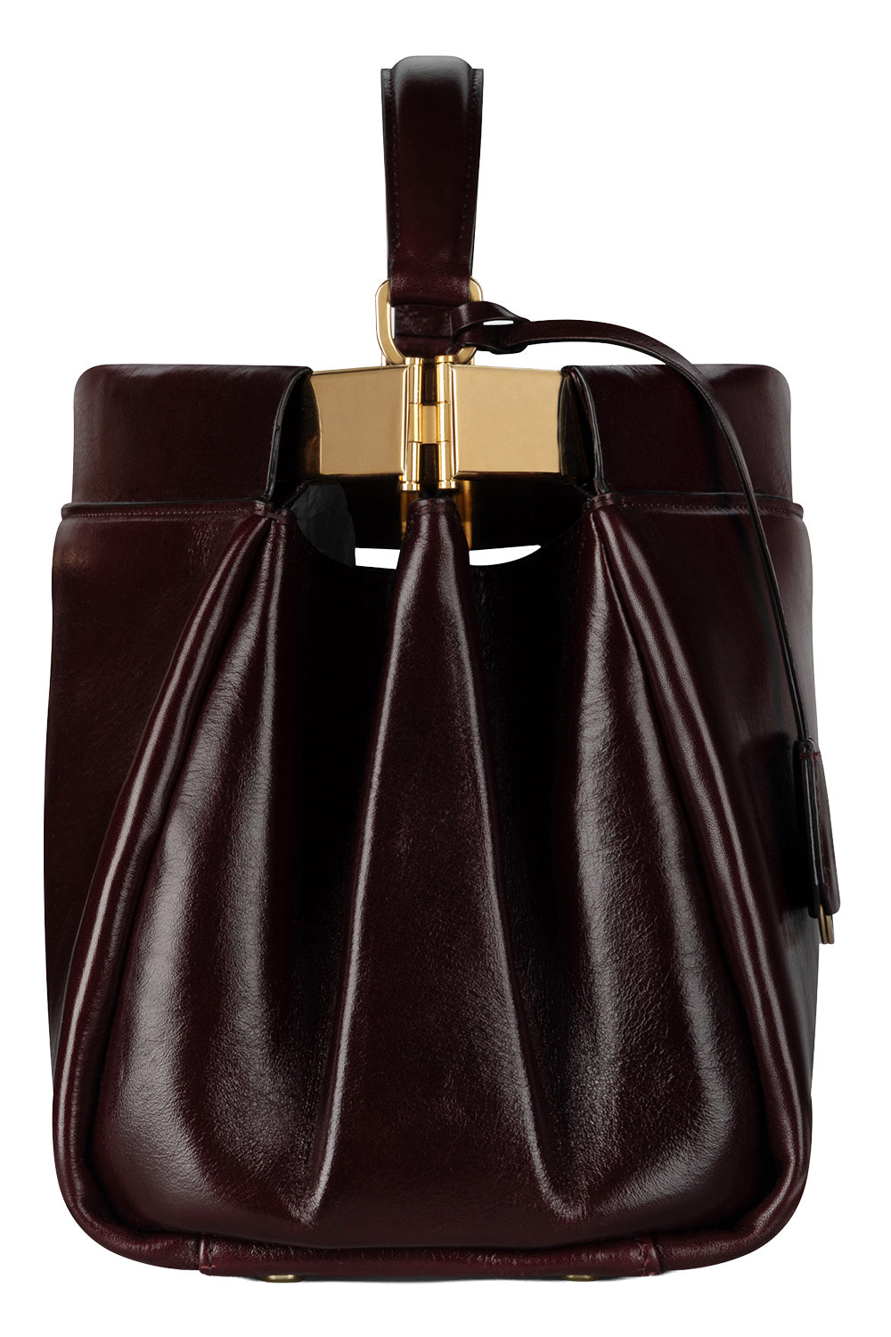 Sloane Frame Bag - Dark Burgundy-RED-HANDBAGTOP HANDLE-VICTORIA BECKHAM
