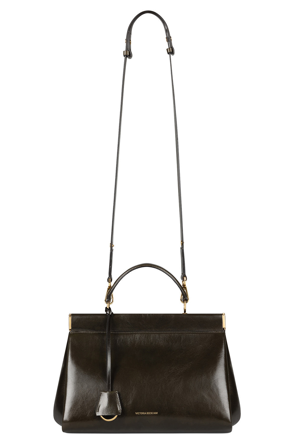 Sloane Frame Bag - Dark Olive-GREEN-HANDBAGTOP HANDLE-VICTORIA BECKHAM