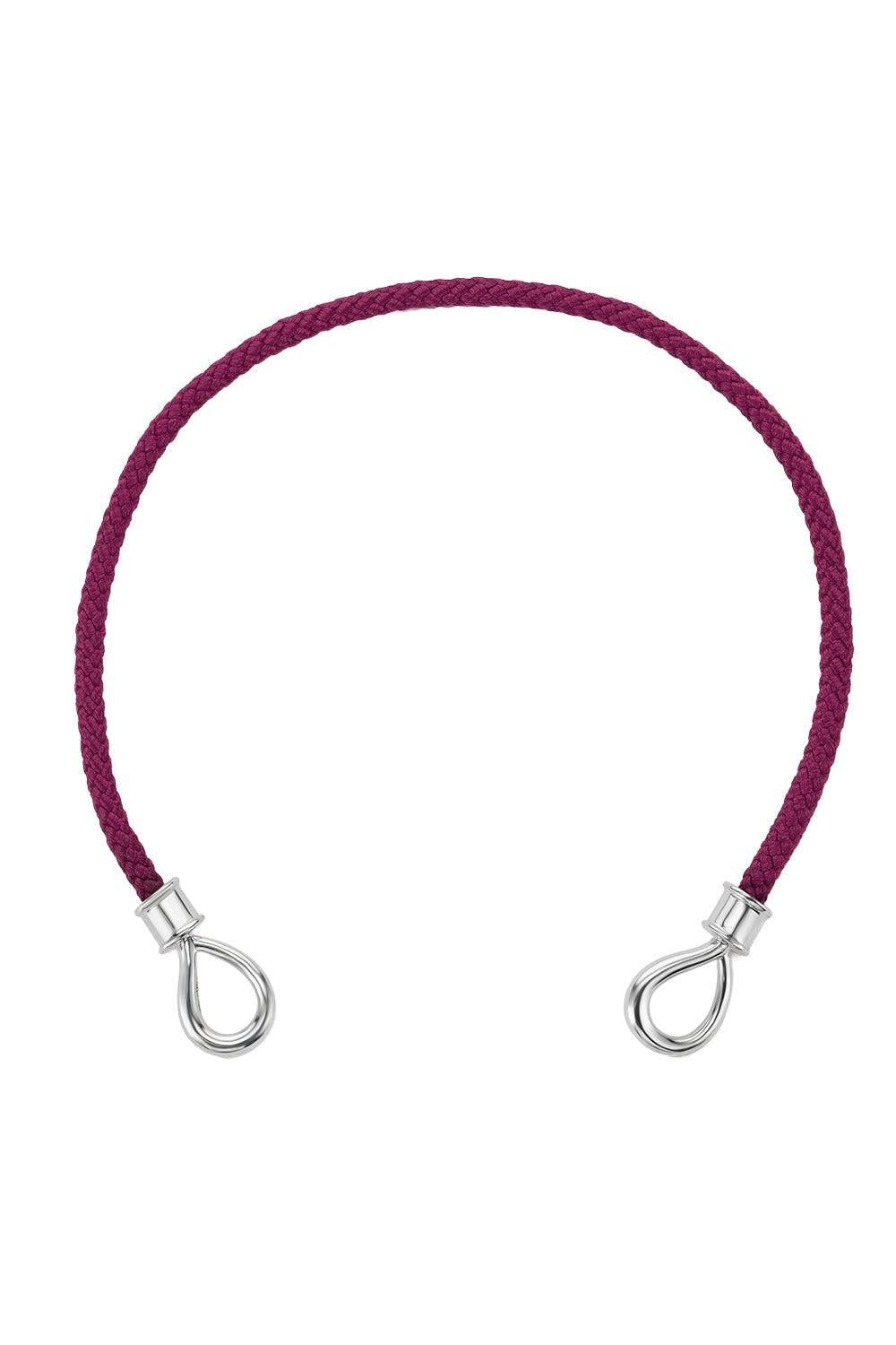 Aubergine String Project Bracelet - Silver-SILVER-6-JEWELRYFINE JEWELBRACELET O-MARLA AARON