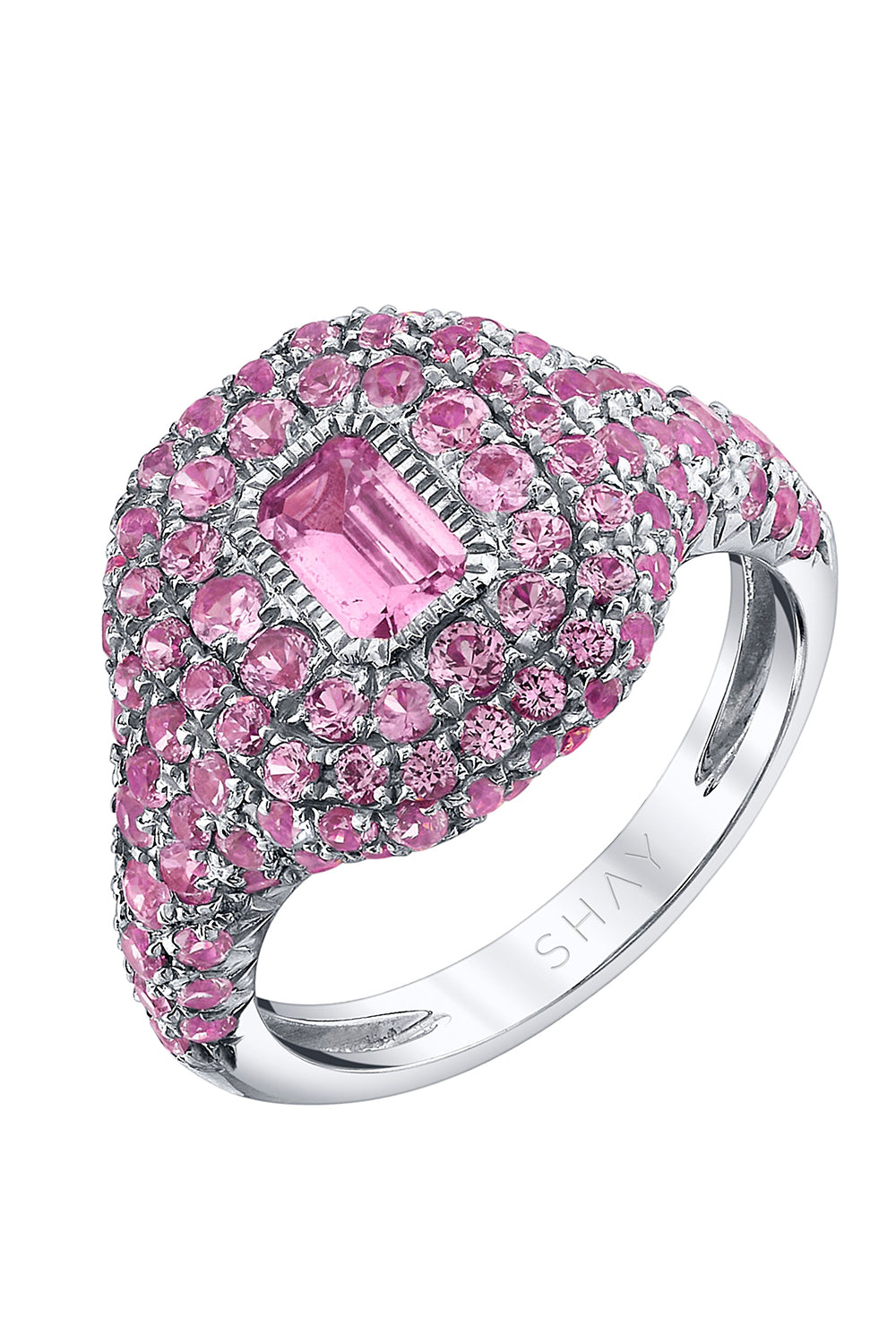 Pink Sapphire Pinky Ring