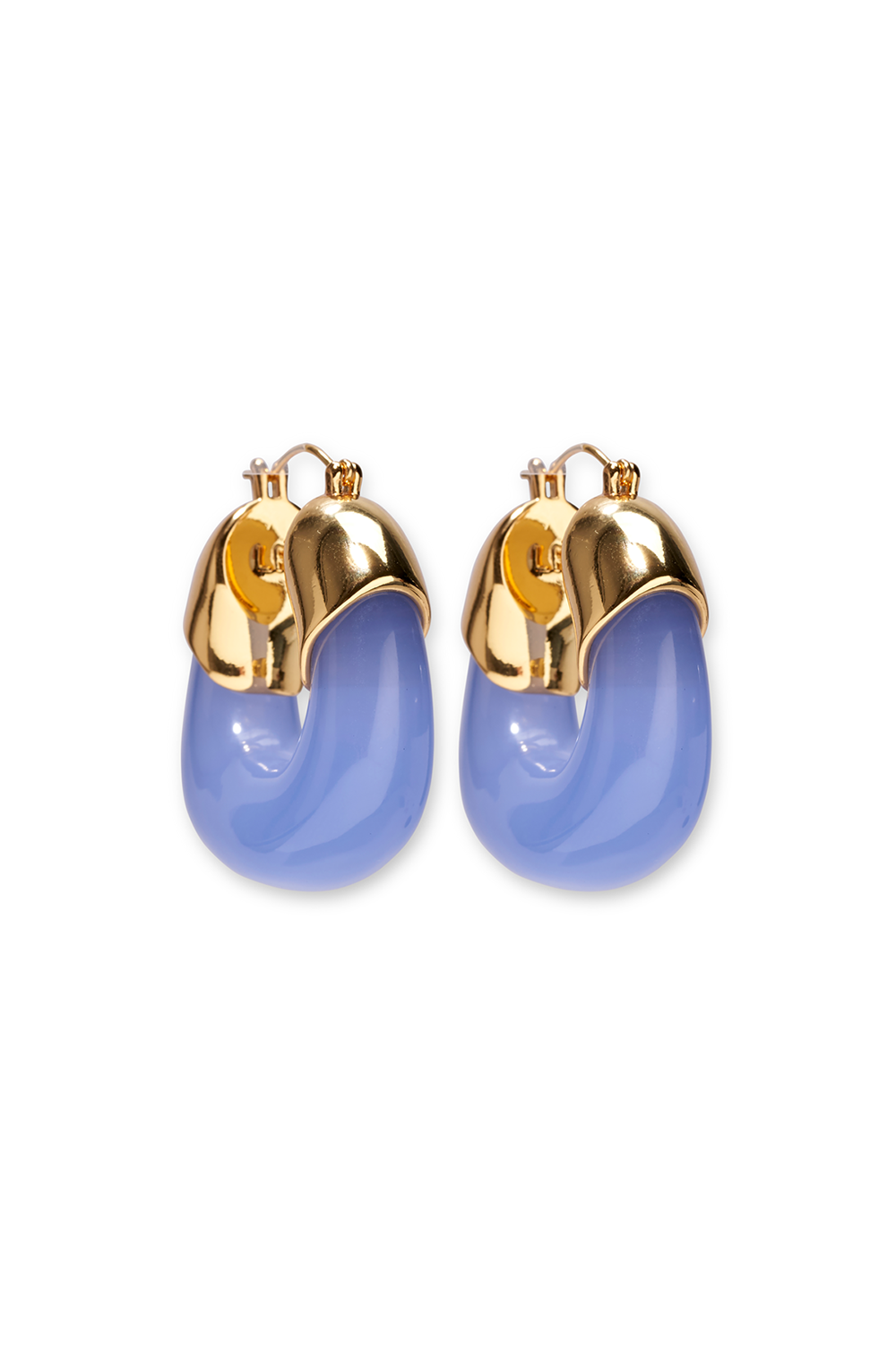 PERIWINKLE ORGANIC HOOP EARRINGS-BLUE-JEWELRYBOUTIQUEEARRING-LIZZIE FORTUNATO