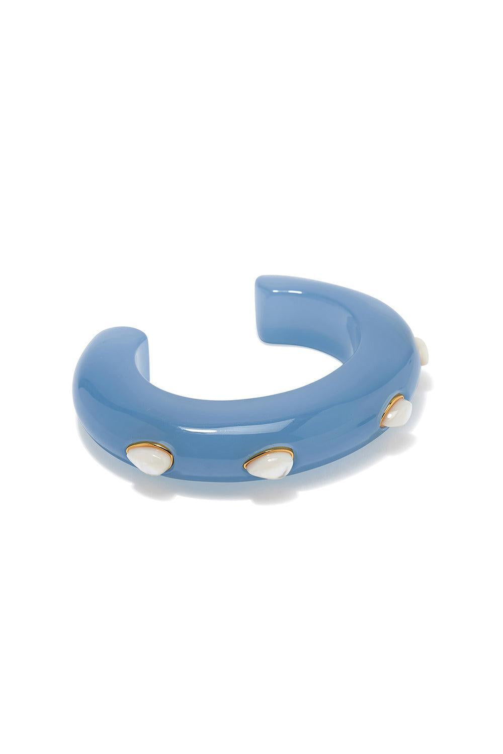 Glacier Pearl Ridge Cuff Bracelet-BLUE-JEWELRYBOUTIQUEBRACELET O-LIZZIE FORTUNATO