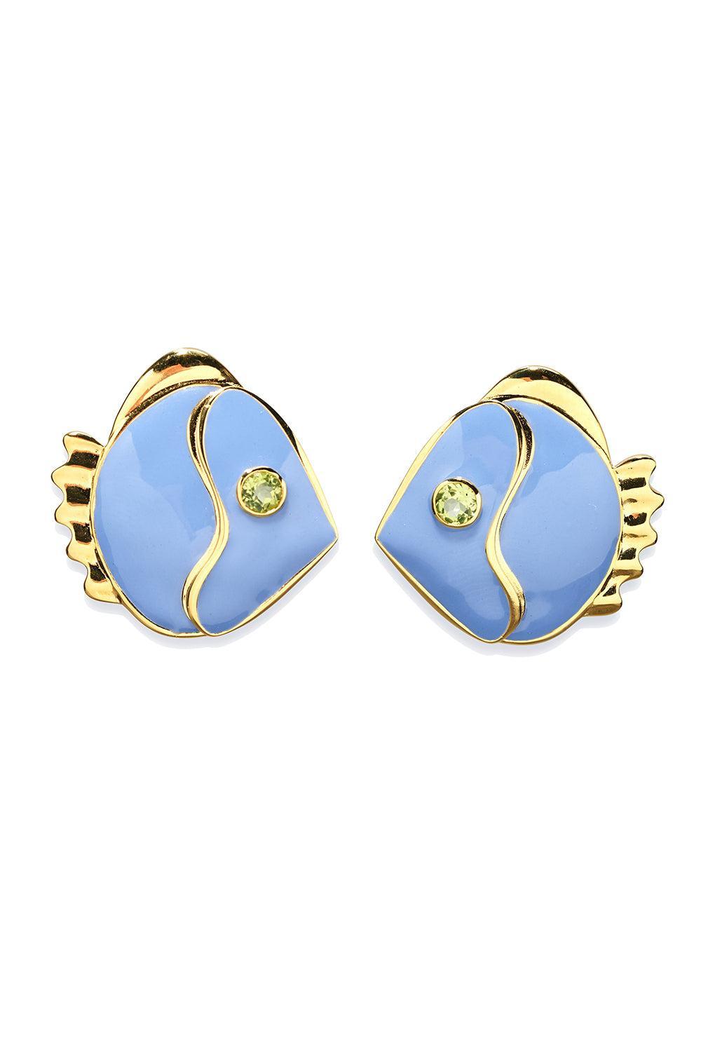 Mikuni Fish Earring-PERIWINK-JEWELRYBOUTIQUEEARRING-LIZZIE FORTUNATO