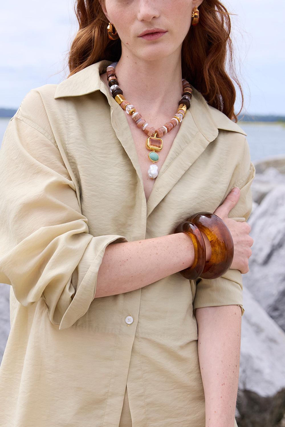 Dusk Capri Necklace-MULTI-JEWELRYBOUTIQUENECKLACE O-LIZZIE FORTUNATO