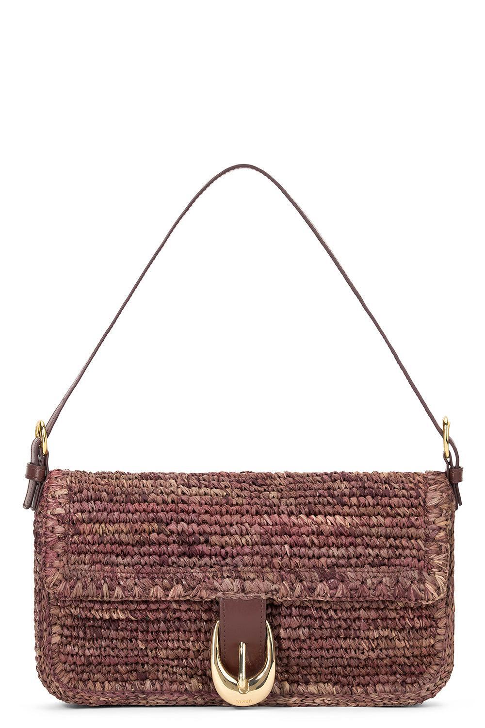 HARLOW SHOULDER BAG - MAHOGANY-MAHOGANY-O/S-HANDBAGSHOULDER-STAUD