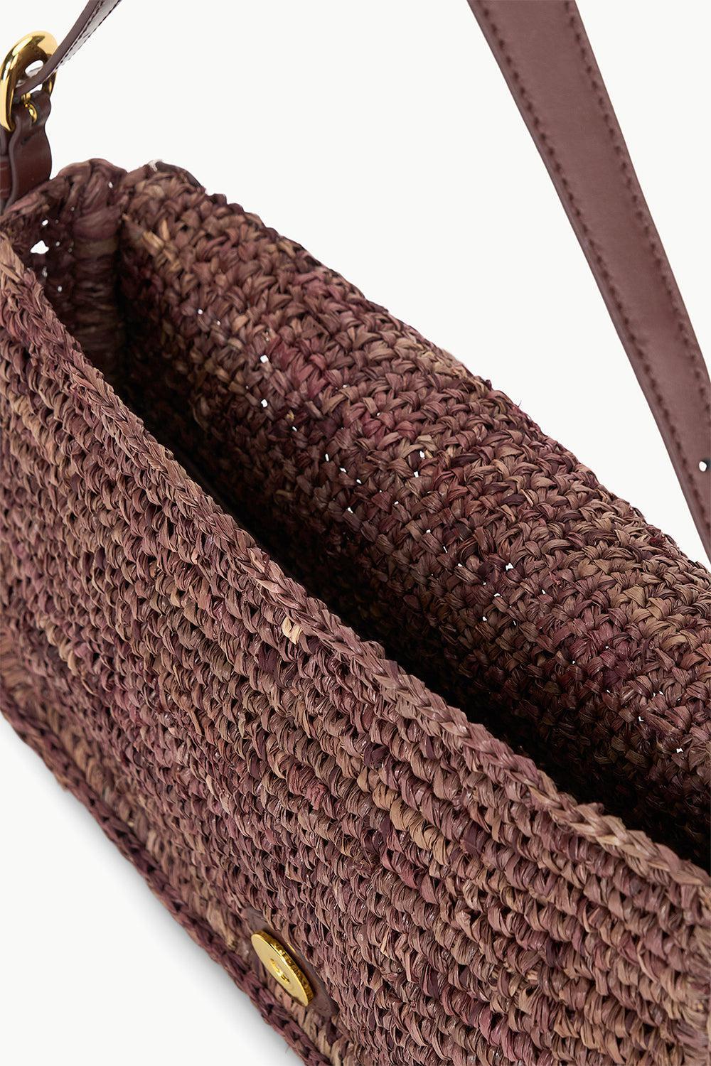 HARLOW SHOULDER BAG - MAHOGANY-MAHOGANY-O/S-HANDBAGSHOULDER-STAUD