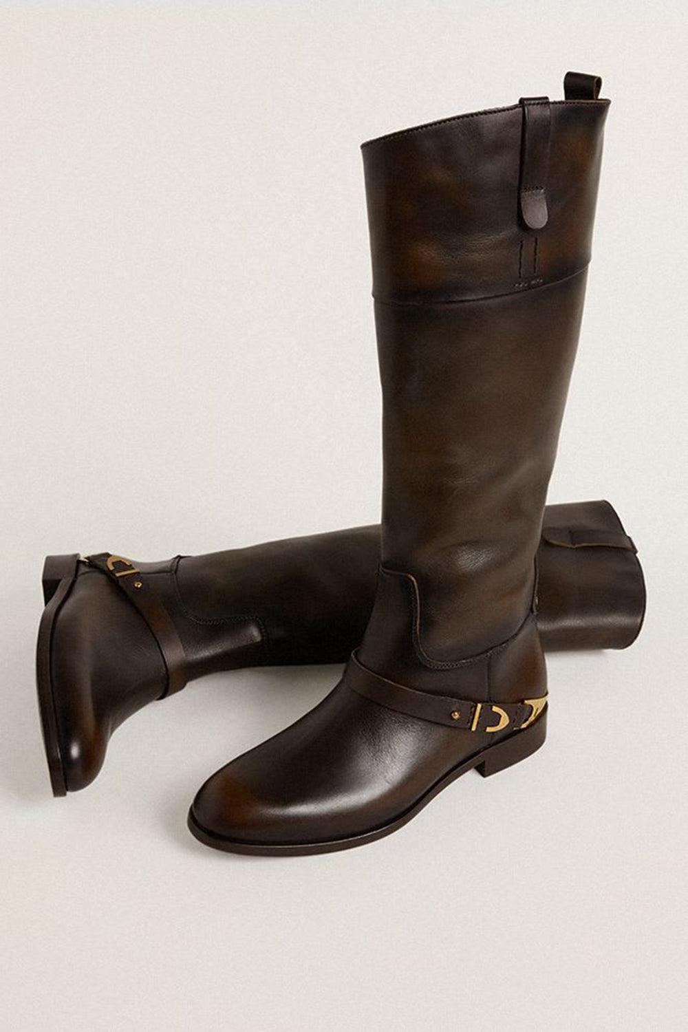 Charlie Boot-DKBRNBG-37-SHOEBOOT-GOLDEN GOOSE