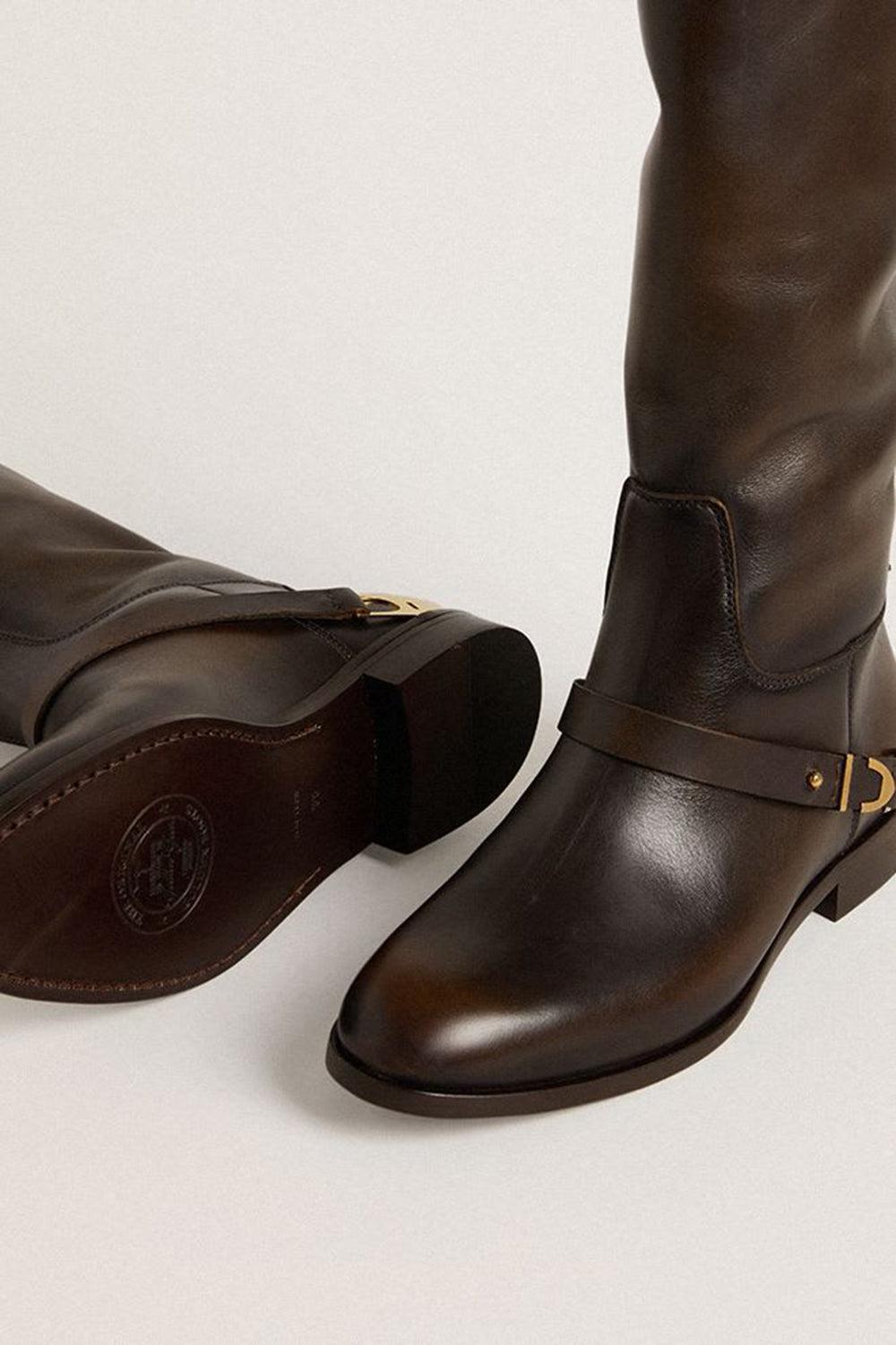 Charlie Boot-DKBRNBG-37-SHOEBOOT-GOLDEN GOOSE