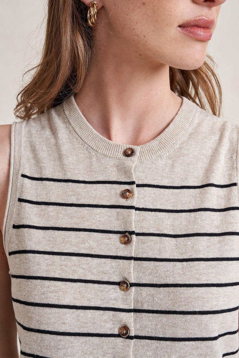 Lee Striped Vest-STRIPE-XS-CLOTHINGTOPTANK-LA LIGNE