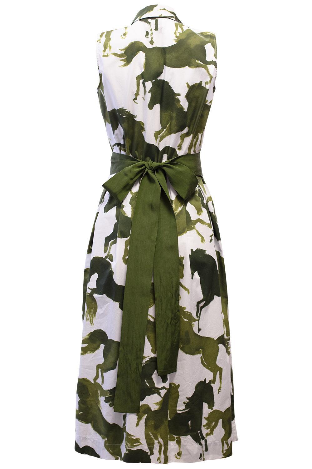 Zalla Dress-GRN/WHT-38-CLOTHINGDRESSCASUAL-SARA ROKA