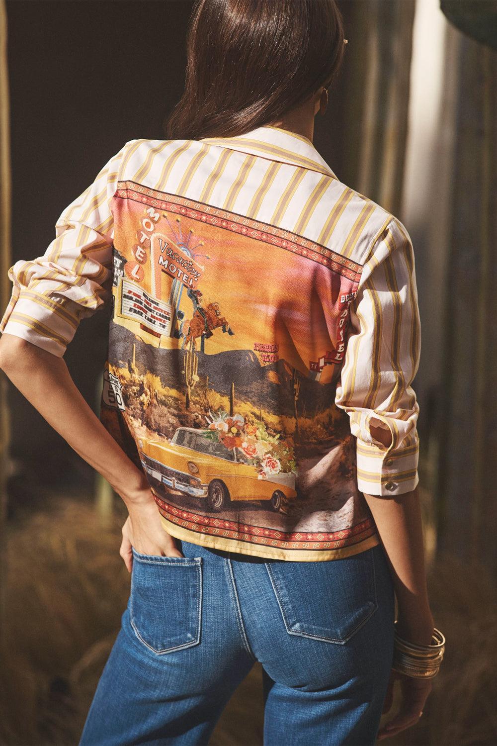 Fawn Scarf Blouse-MLDESLND-XS-CLOTHINGTOPBLOUSE-L'AGENCE