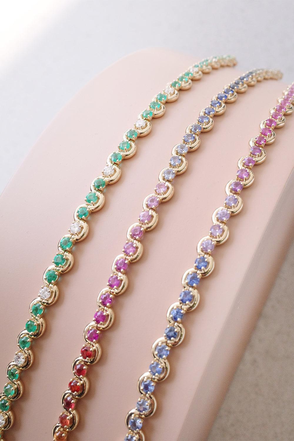 Edessa Mist Tennis Bracelet-YELLOW GOLD-6.5-JEWELRYFINE JEWELBRACELET O-STATE PROPERTY