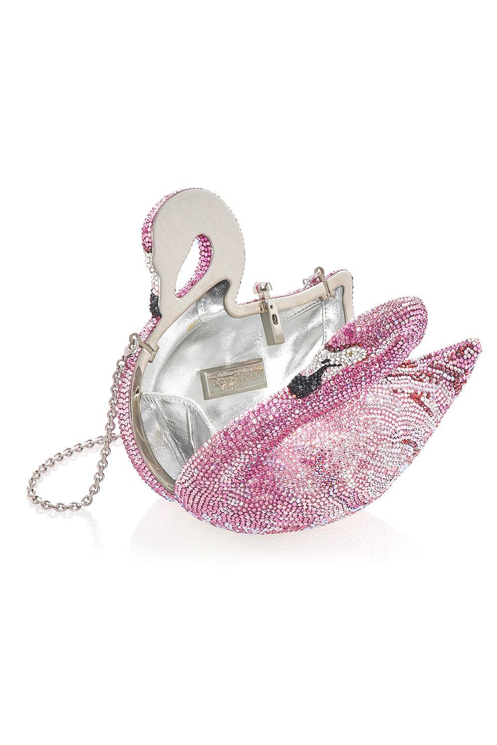 Swan Flamingo Bag-PINK-O/S-HANDBAGEVENING-JUDITH LEIBER