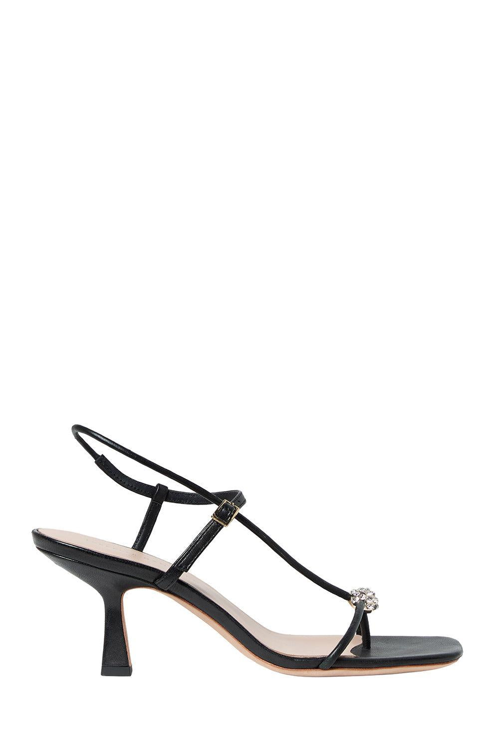 Triana Sandal - Black / Crystal-BLACK-6-SHOESANDAL-LOEFFLER RANDALL