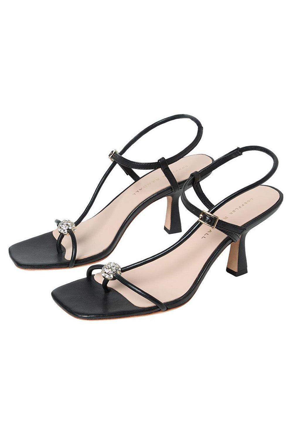 Triana Sandal - Black / Crystal-BLACK-6-SHOESANDAL-LOEFFLER RANDALL