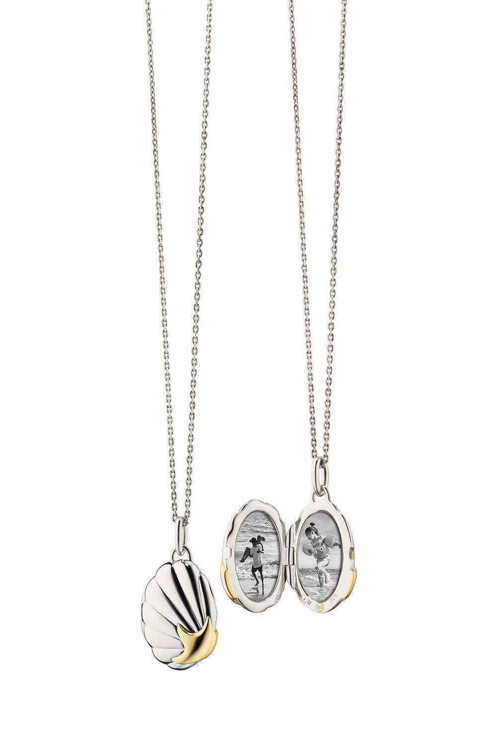 The Neptune Shell Locket-SILVER-18-JEWELRYFINE JEWELNECKLACE O-MONICA RICH KOSANN