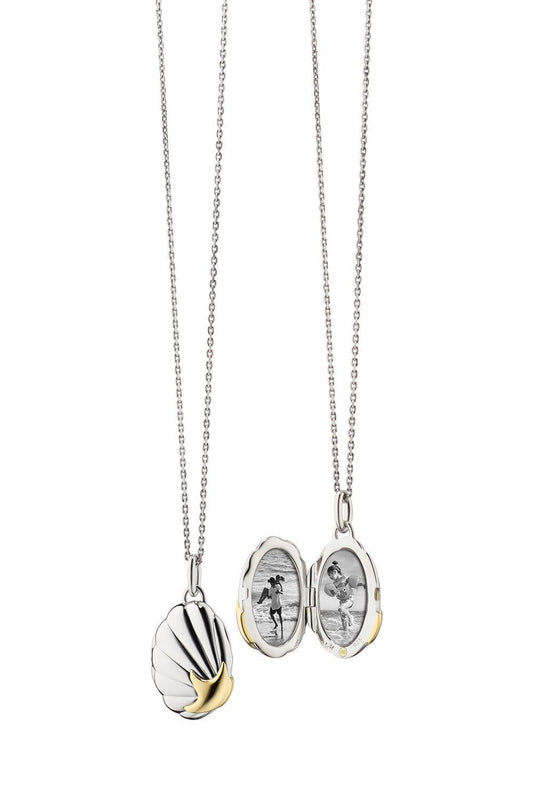 The Neptune Shell Locket-SILVER-18-JEWELRYFINE JEWELNECKLACE O-MONICA RICH KOSANN