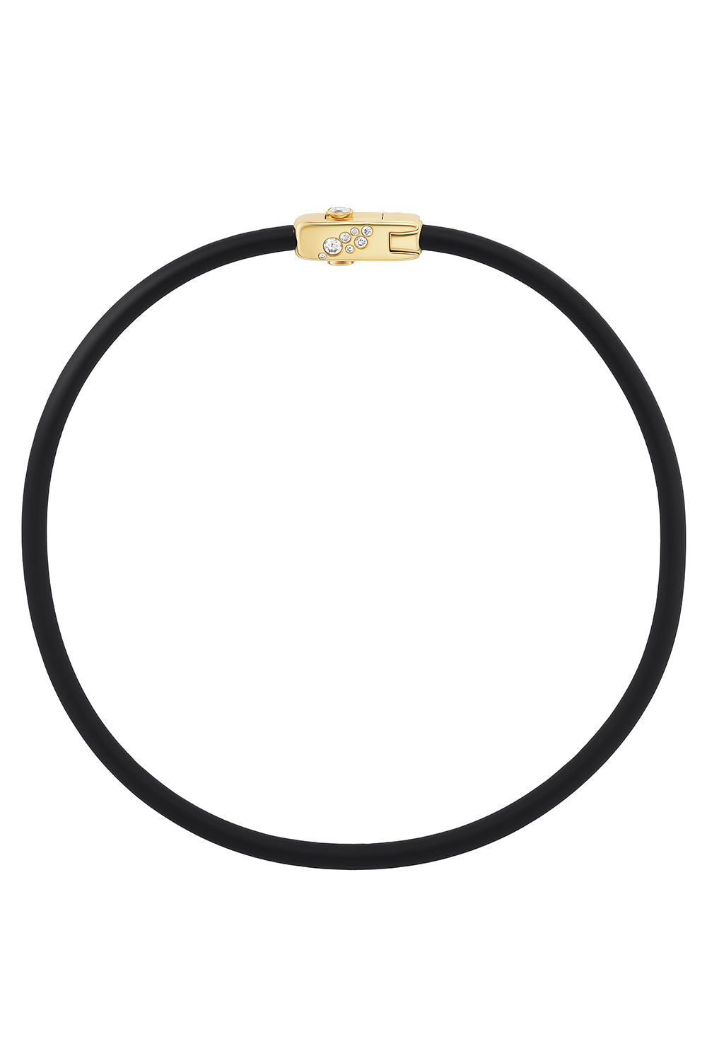 Diamond Carbon Torque Necklace