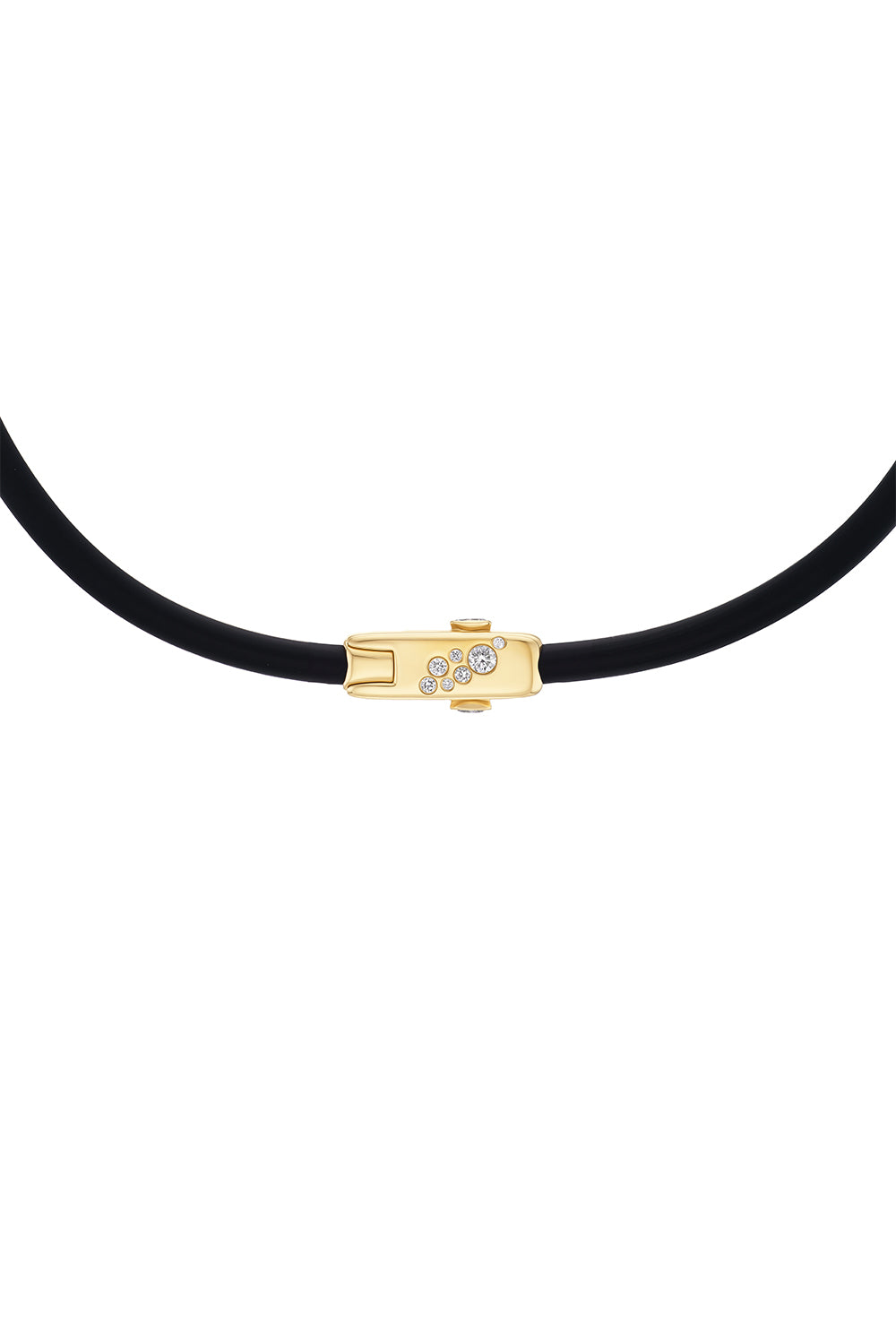 Diamond Carbon Torque Necklace