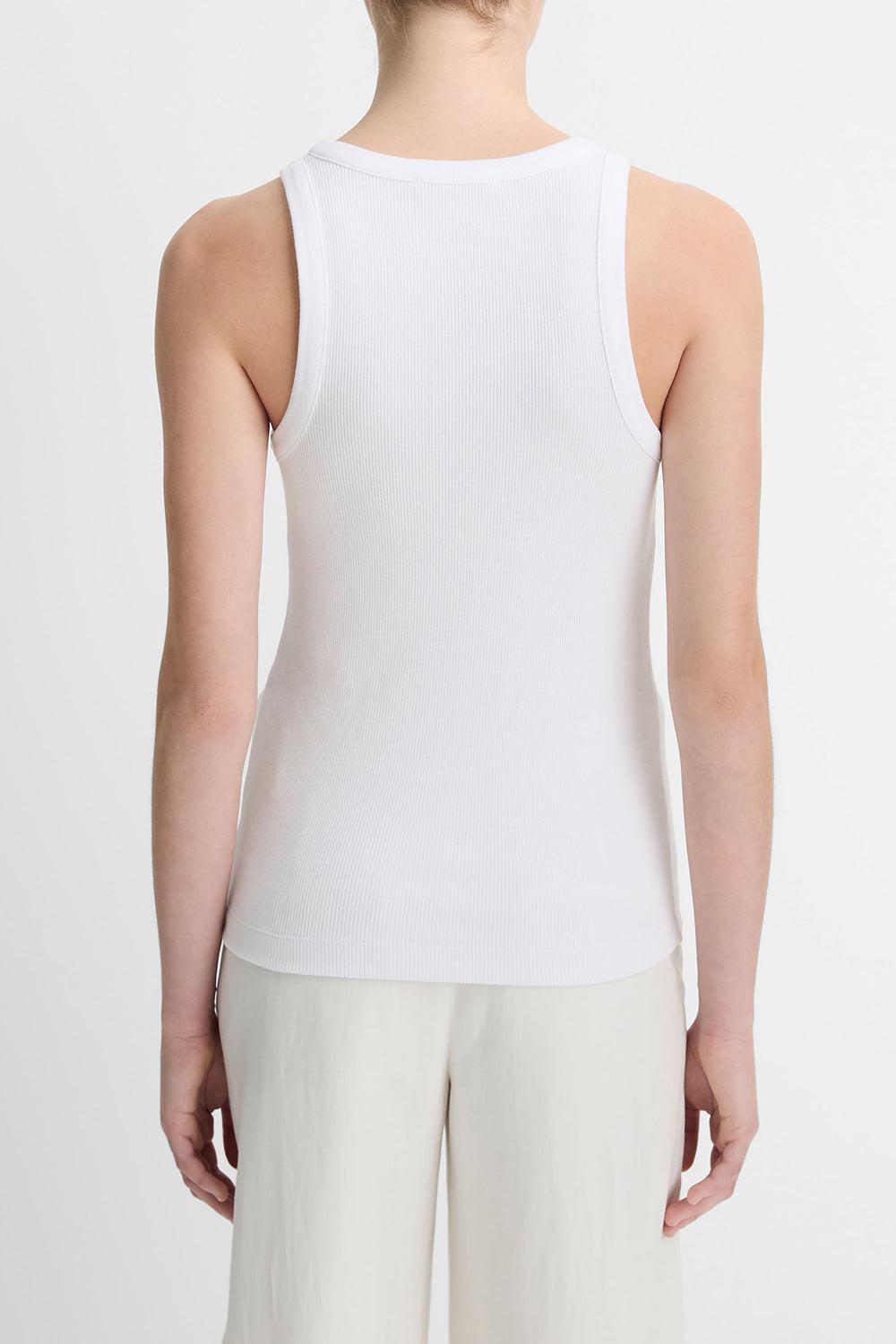 Scoop Neck Tank - Optic White-OPTICWHT-XS-CLOTHINGTOPTANK-VINCE