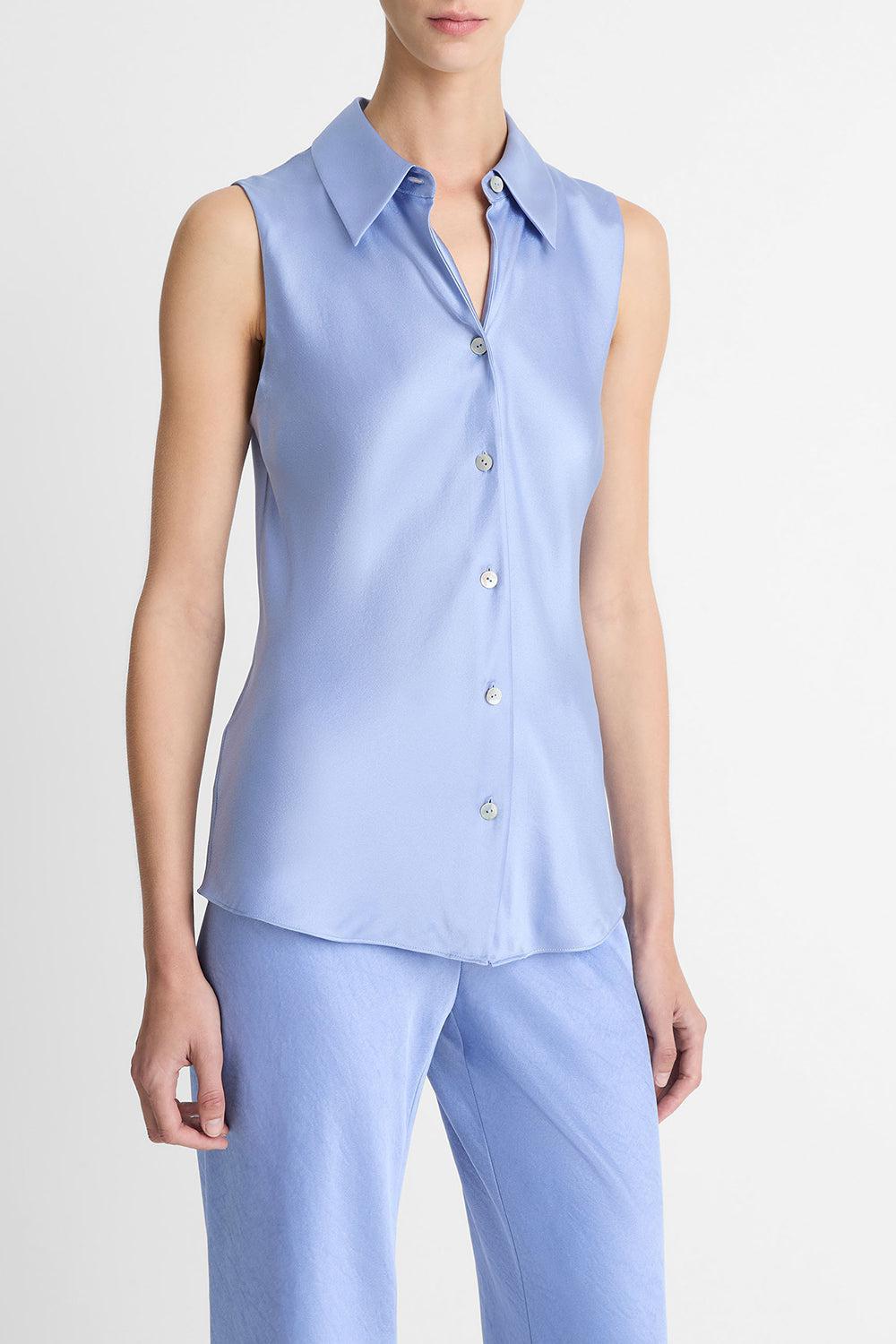 SLEEVELESS BIAS SHIRT-PACOPAL-XS-CLOTHINGTOPBLOUSE-VINCE