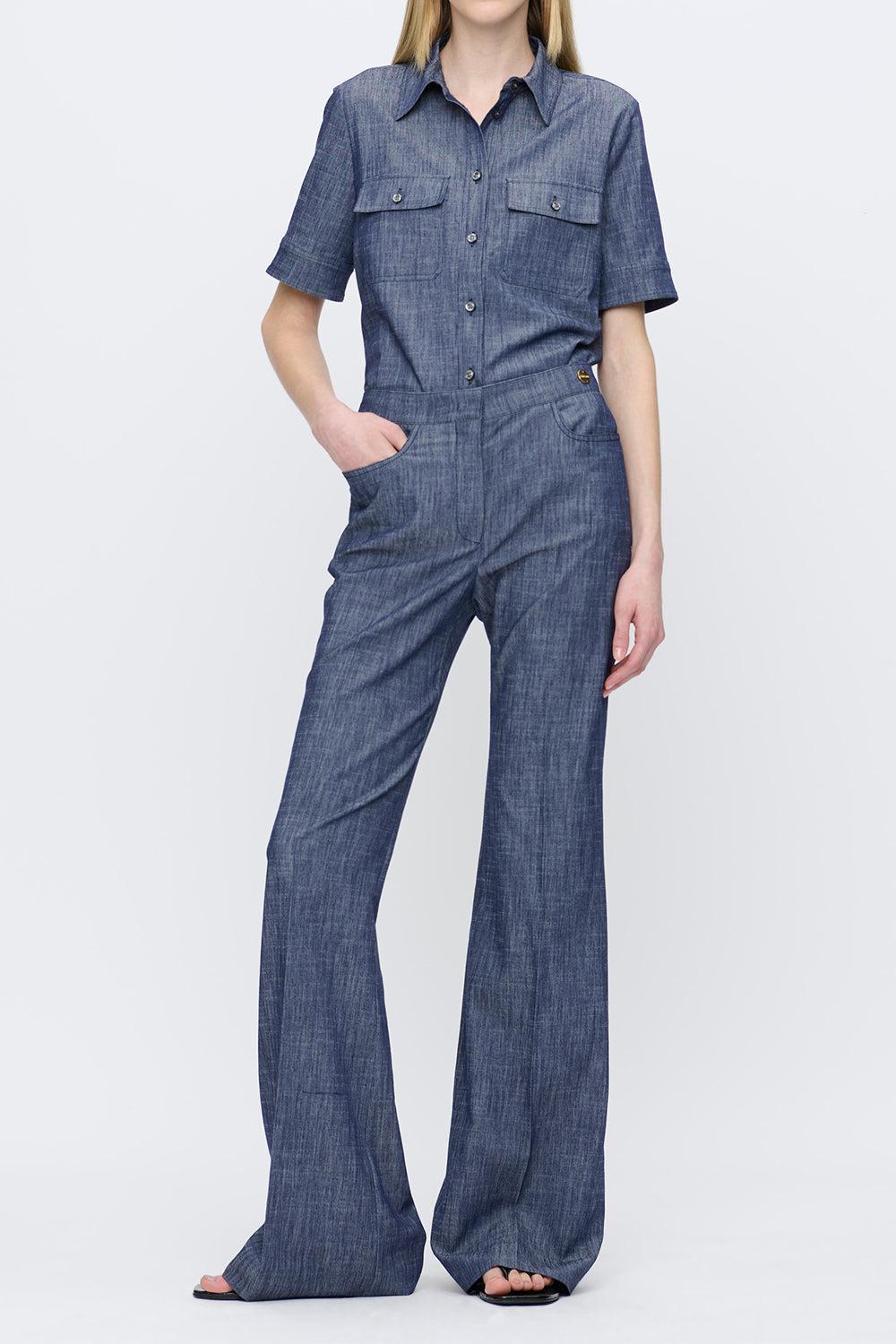 Vesper Shirt-BLUE-40-CLOTHINGTOPBLOUSE-CALLAS MILANO
