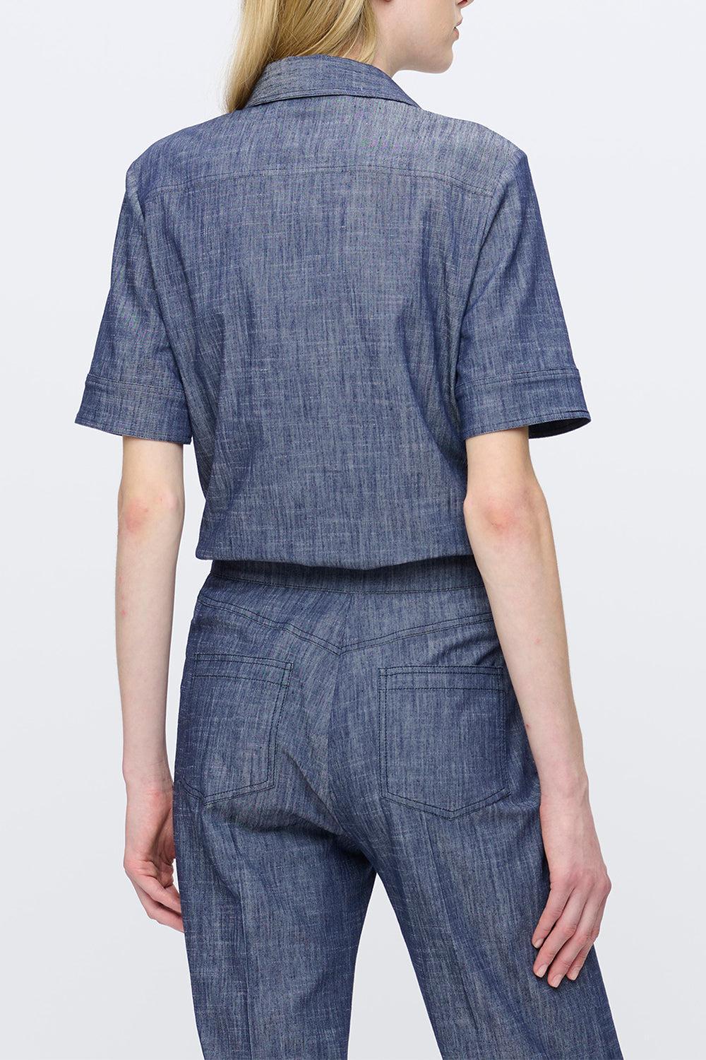 Vesper Shirt-BLUE-40-CLOTHINGTOPBLOUSE-CALLAS MILANO