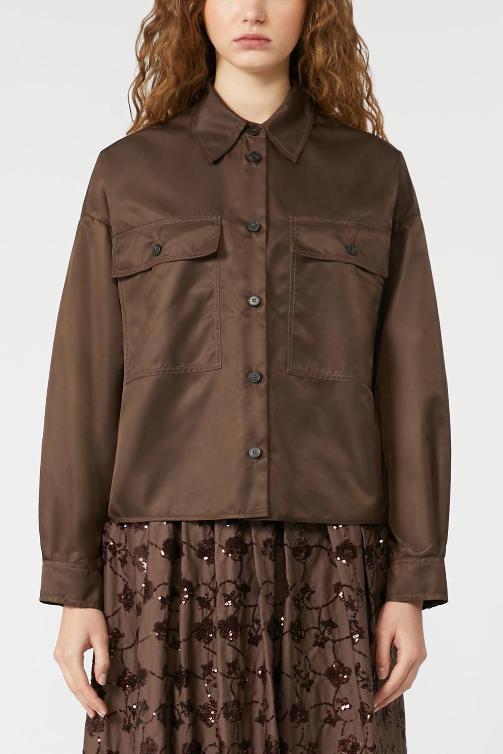 Vivettta Raincoat-CHOCOLATE-4-CLOTHINGJACKETCASUAL-MAX MARA