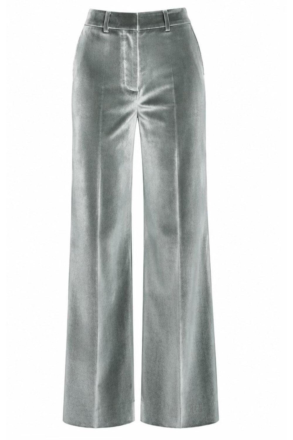 Wide Leg Trouser-GREEN-2-CLOTHINGPANTWIDE LEG-SUSAN BENDER 