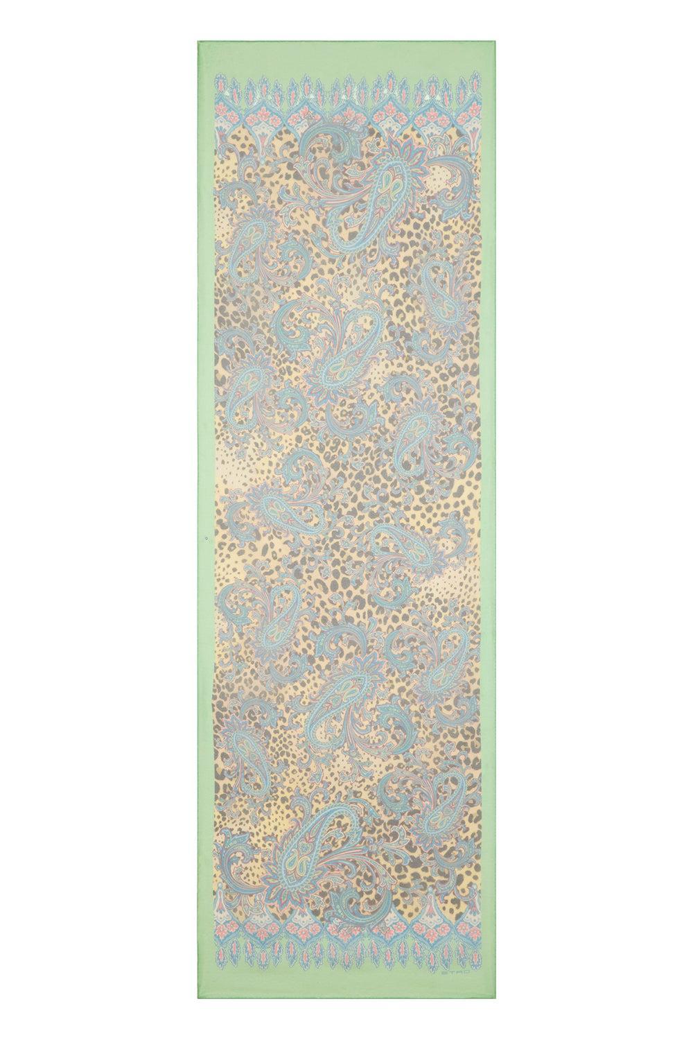 Printed Tosca Scarf - Dark Brown Green-DKBRNGRN-O/S-ACCESSORIESCARVES-ETRO