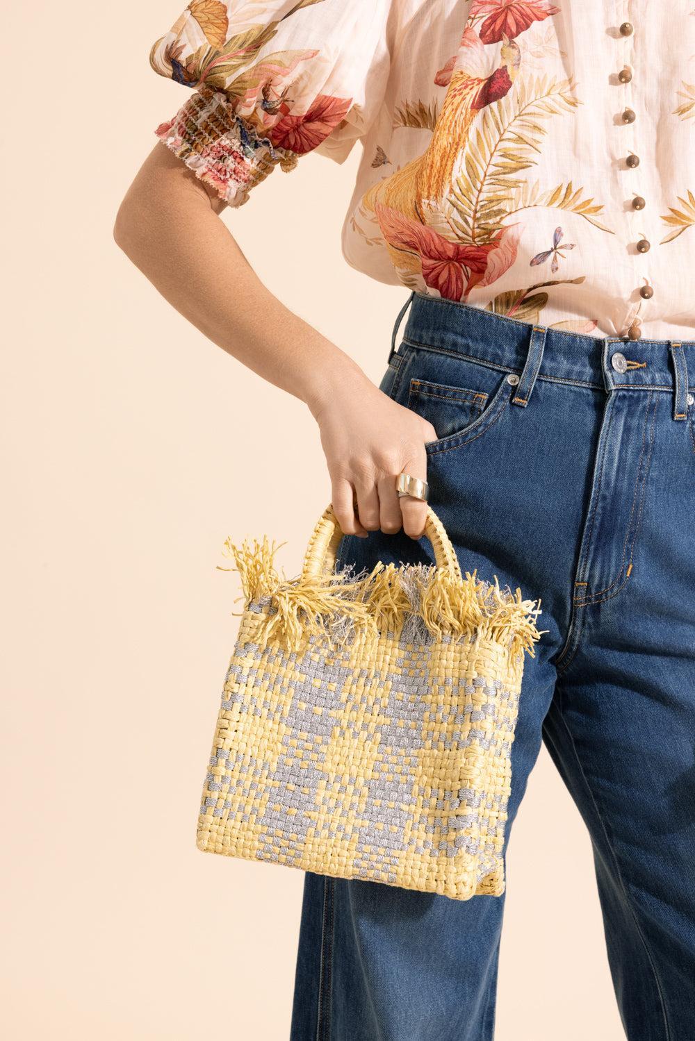 Check Mate Mini Bag-BROWN-HANDBAGTOP HANDLE-PAMELA MUNSON