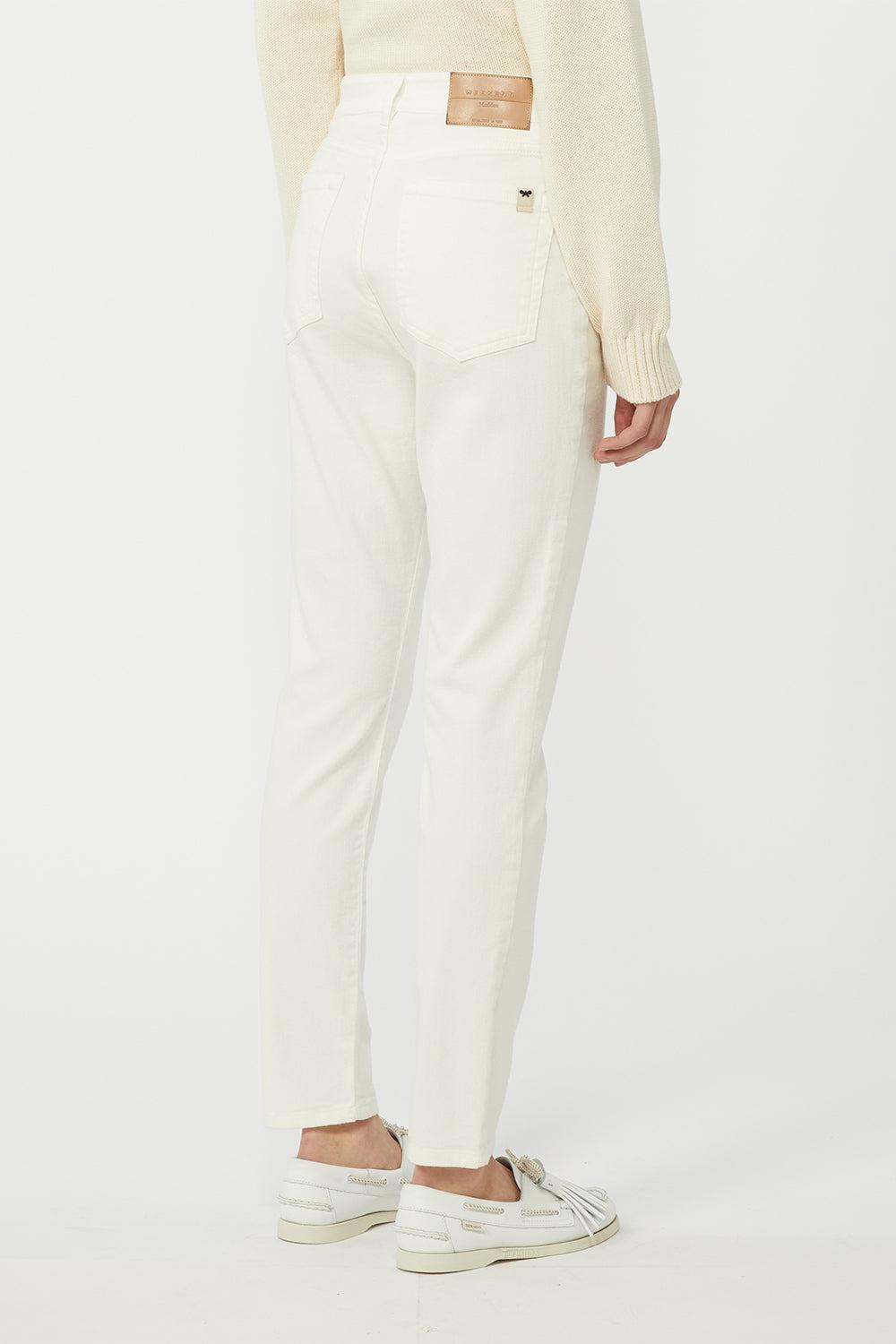 Denim Slim Jean-WHITE-0-CLOTHINGPANTDENIM-MAX MARA