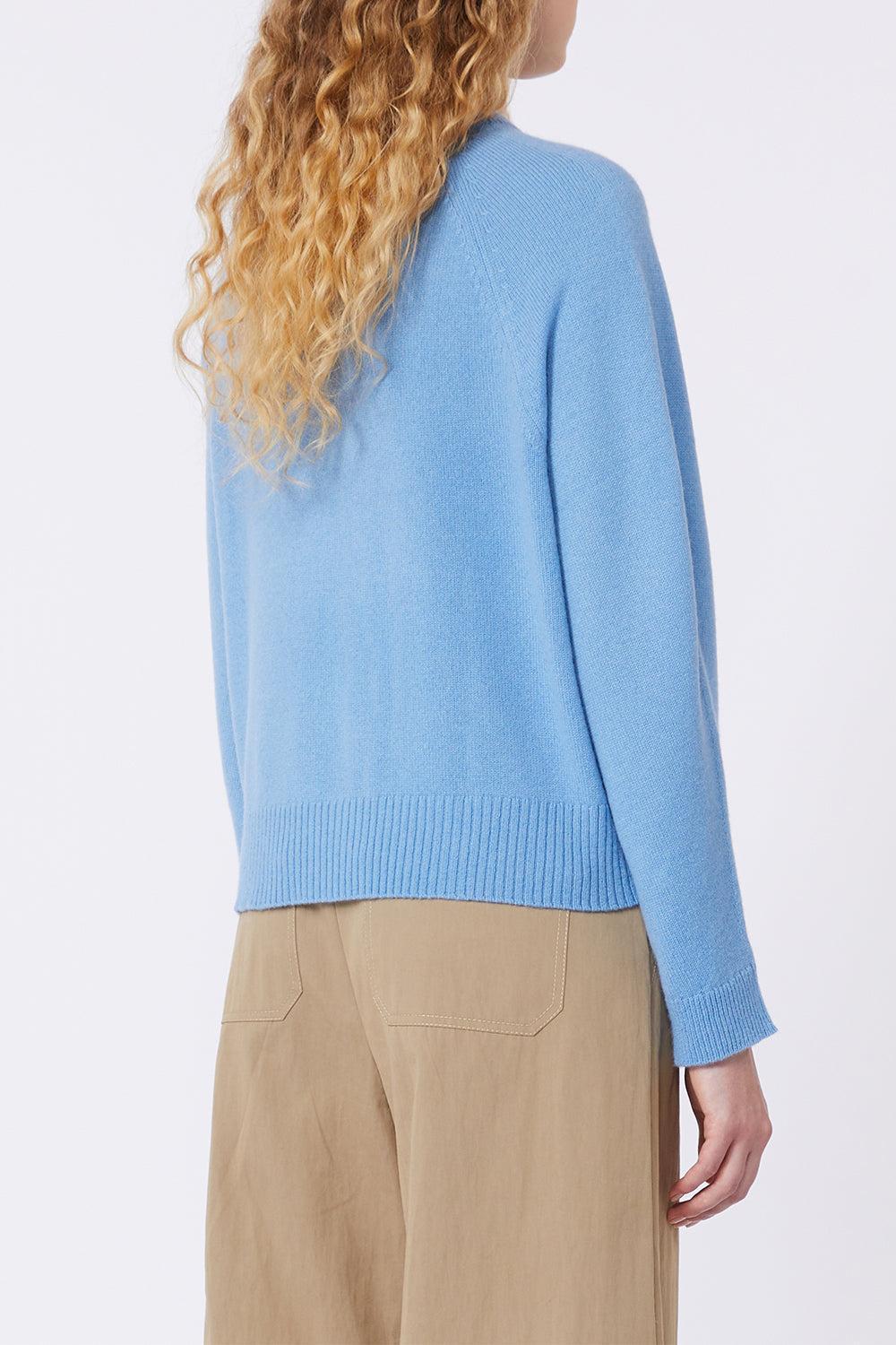 Long Sleeve Sweater - Light Blue-LIGHT BLUE-XS-CLOTHINGTOPSWEATER-MAX MARA
