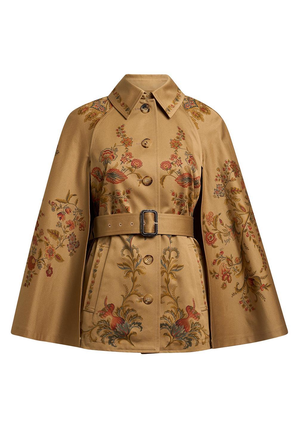 Belted Print Cape Jacket-PRNTBGE-40-CLOTHINGJACKETCASUAL-ETRO