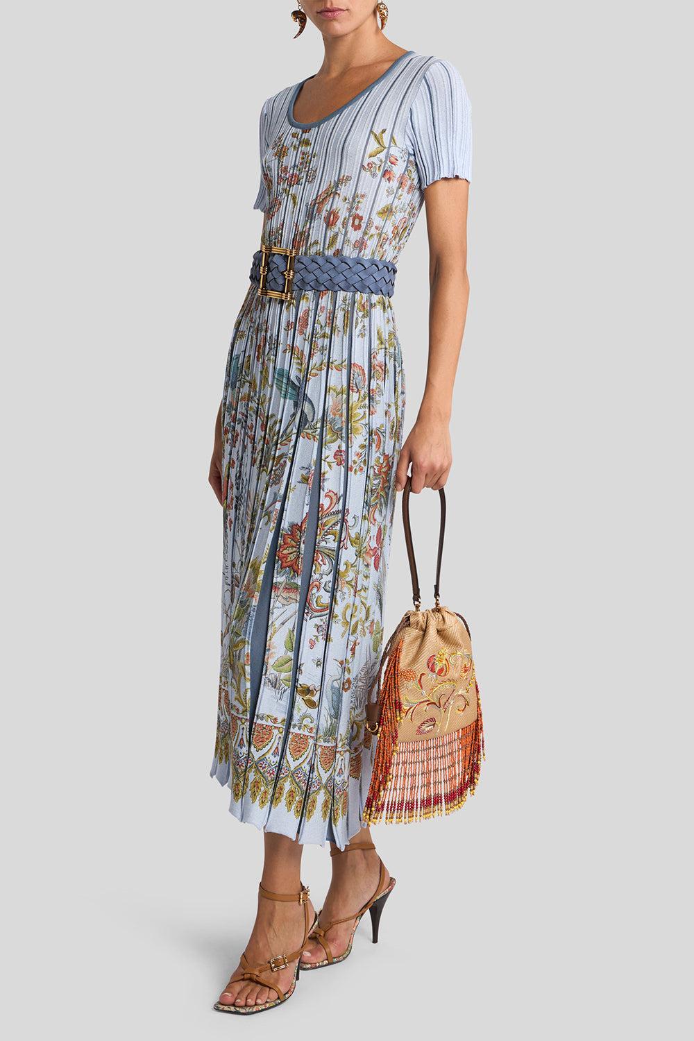 Printed Knit Maxi Dress-MULTIBLU-38-CLOTHINGDRESSCASUAL-ETRO