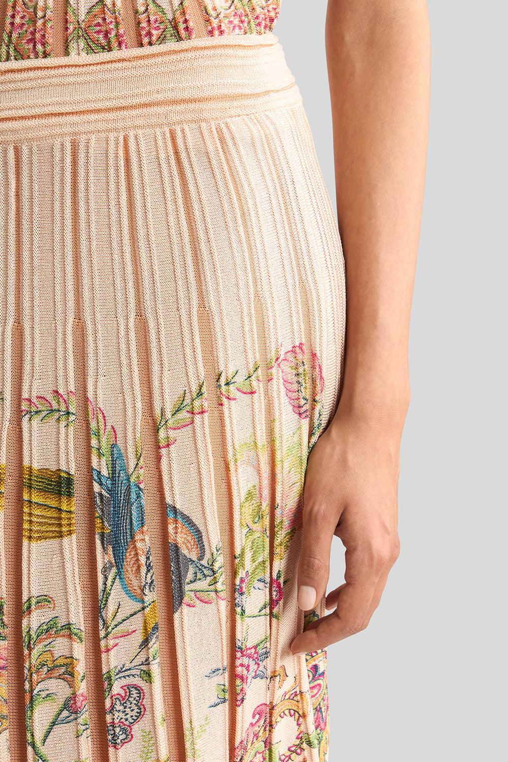 Knee-Length Knit Skirt-MULTIPNK-38-CLOTHINGSKIRTMIDI-ETRO