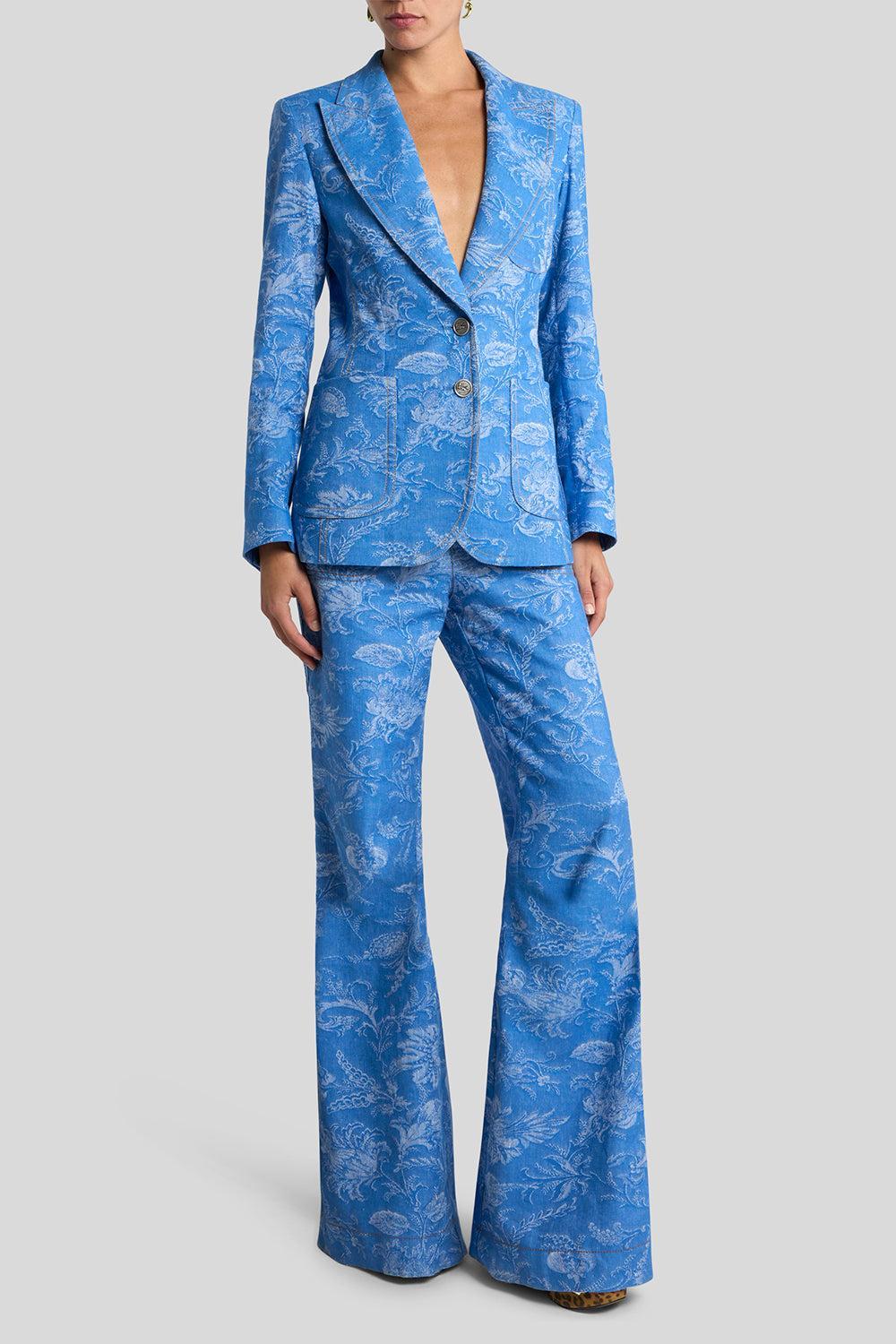 Cropped Print Brocade Trousers-BLUE MULTI-38-CLOTHINGPANTCROPPED-ETRO