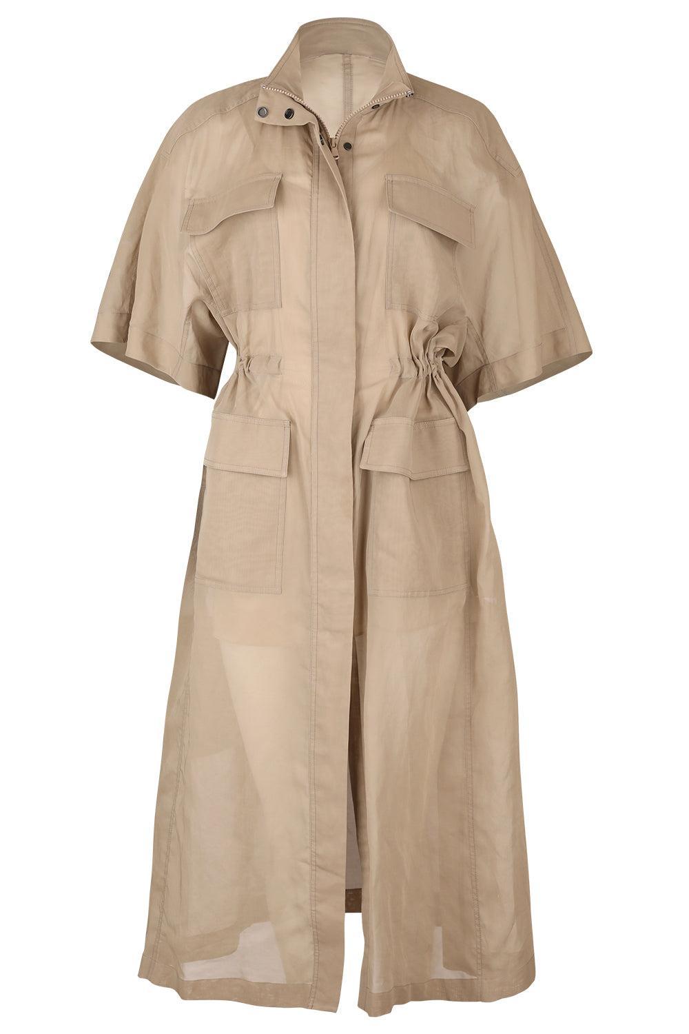 Utility Shirt Dress-CREAM-XS-CLOTHINGDRESSCASUAL-BRUNELLO CUCINELLI