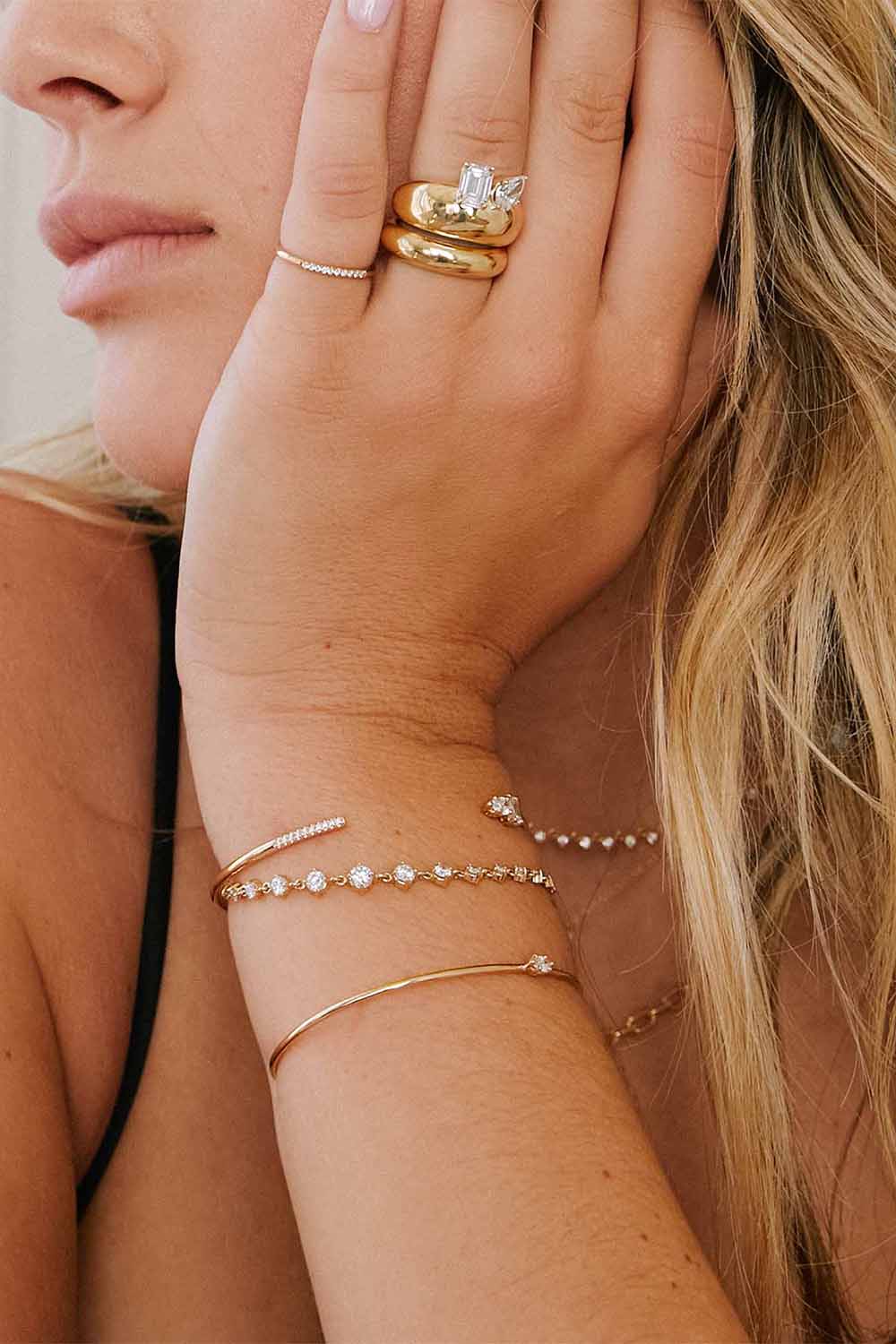 Diamond Linked Graduated Tennis Bracelet