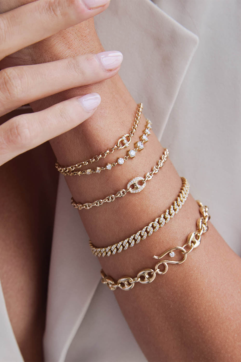 Diamond Linked Graduated Tennis Bracelet
