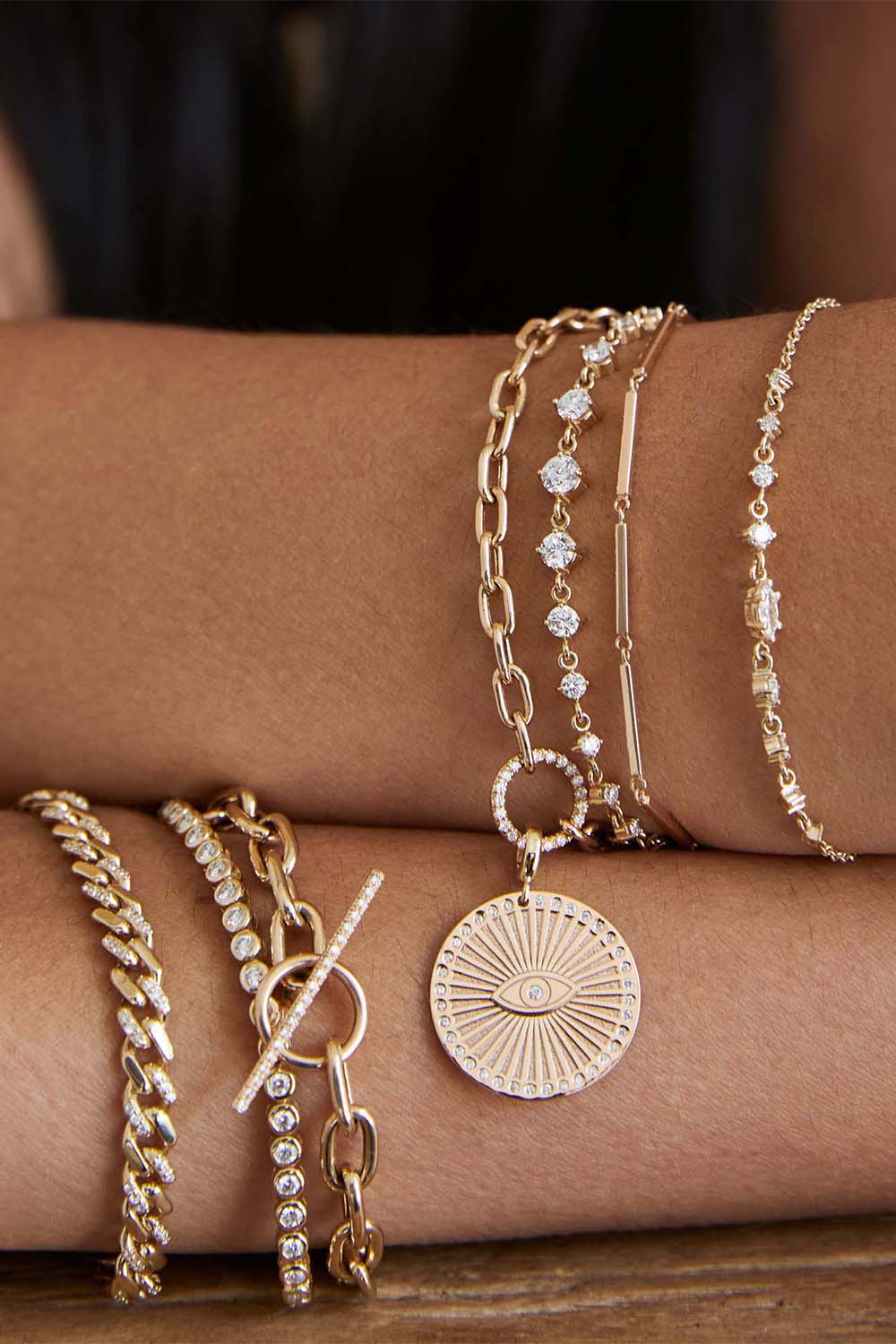 Diamond Linked Graduated Tennis Bracelet