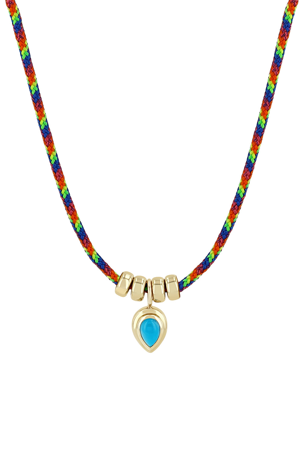 Turquoise Rainbow Crod Necklace
