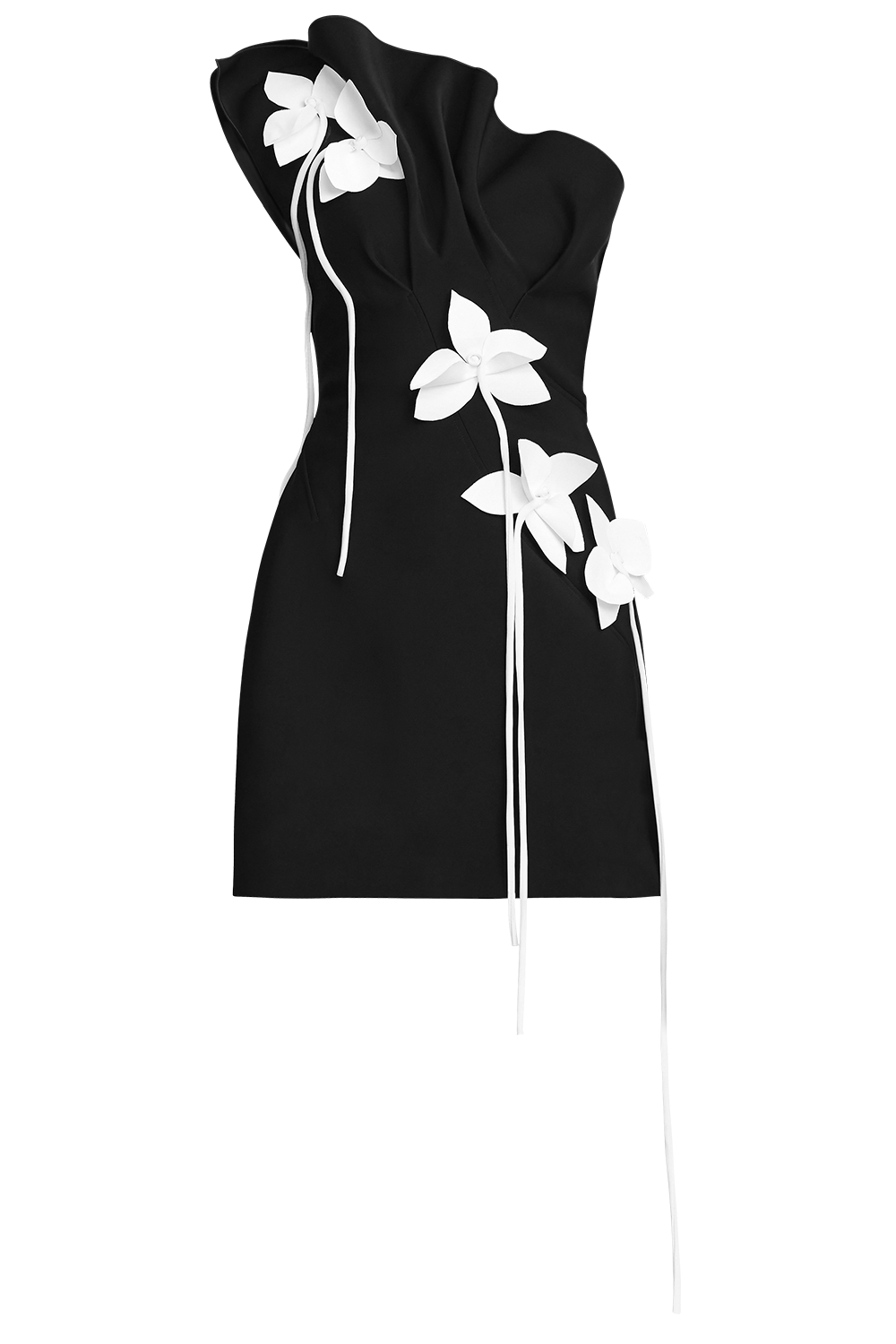 Lugini Mini Dress-BLACK-2-CLOTHINGDRESSCOCKTAIL-ACLER