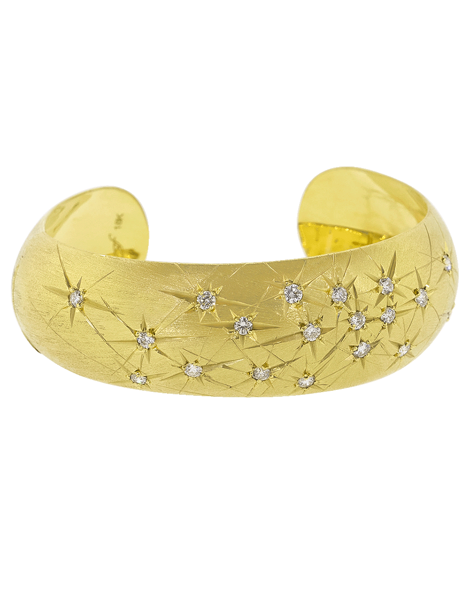 ADAM FOSTER-Diamond Constellation Star Cuff-YELLOW GOLD