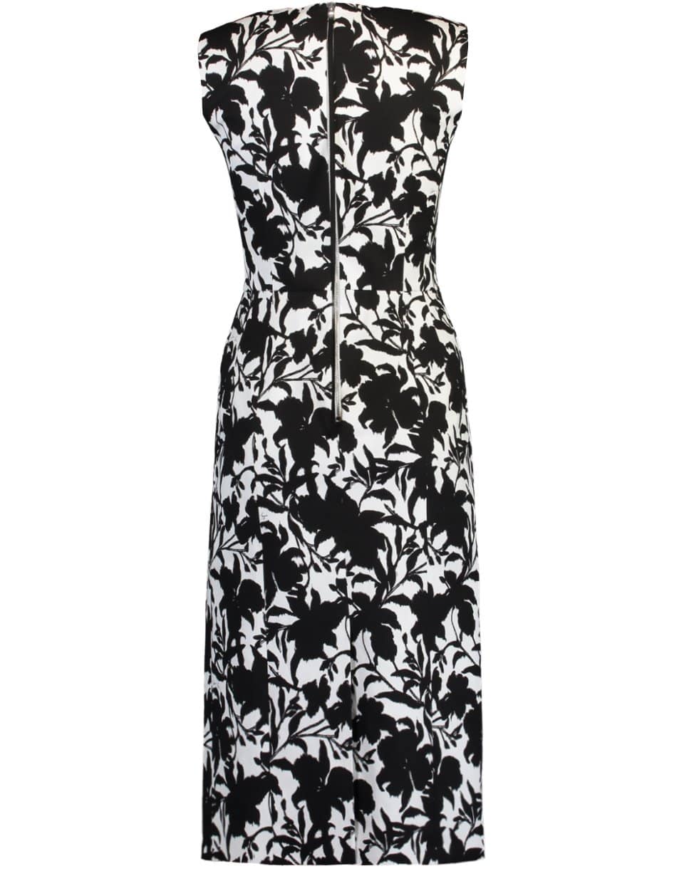 ADAM LIPPES-Floral Printed Sheath Dress-