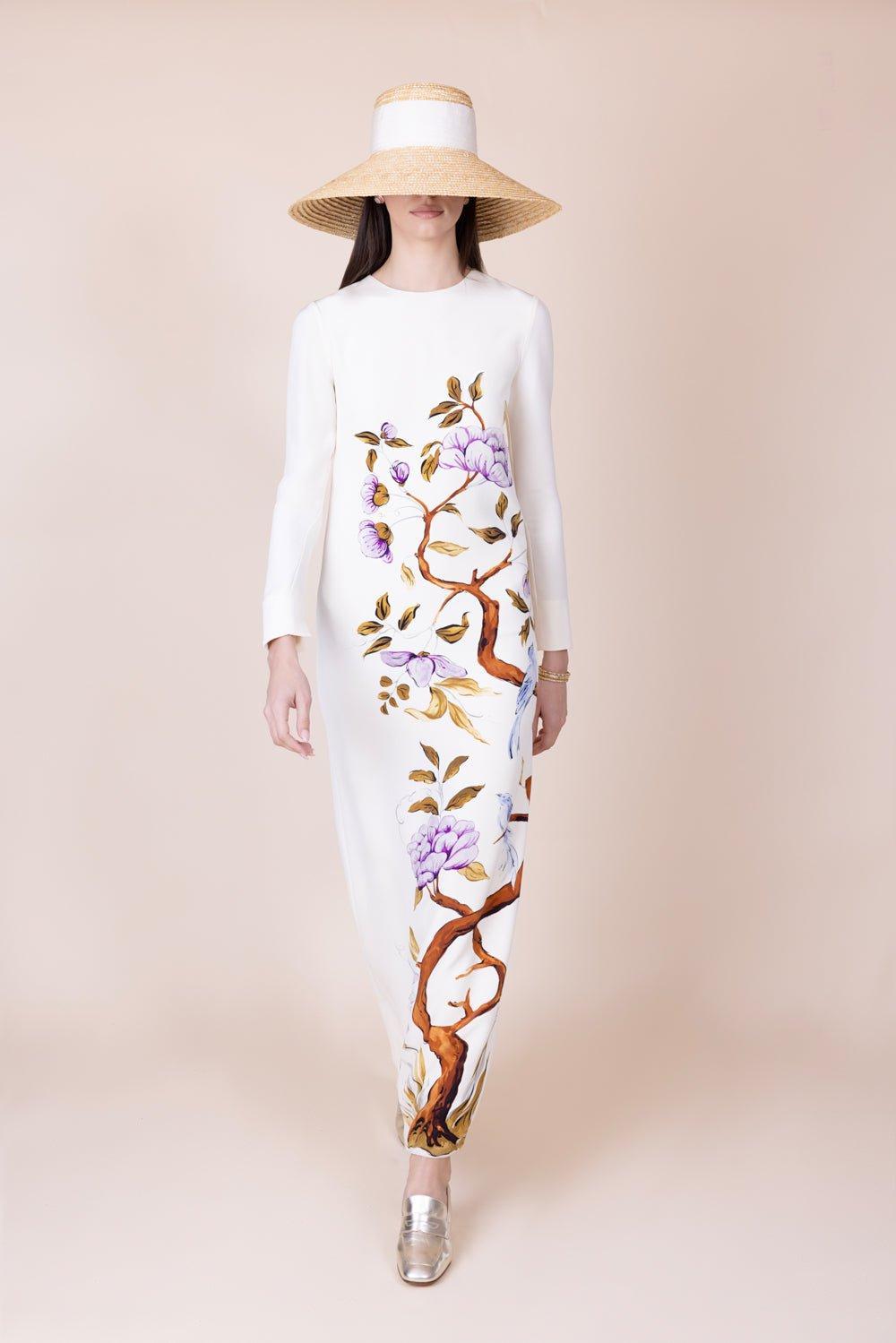 ADAM LIPPES-Printed Column Maxi Dress-