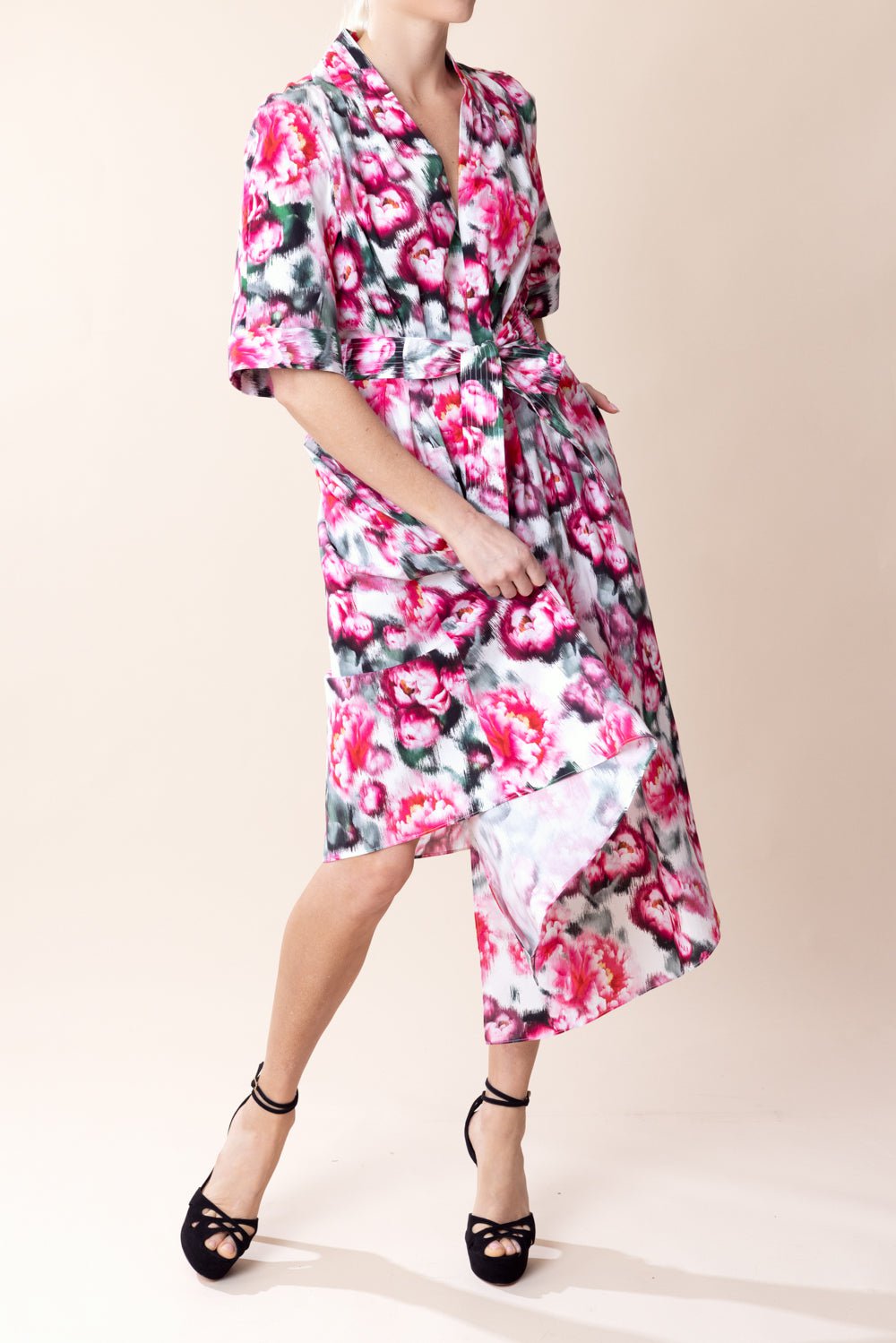 ADAM LIPPES-Printed Asym Dress-