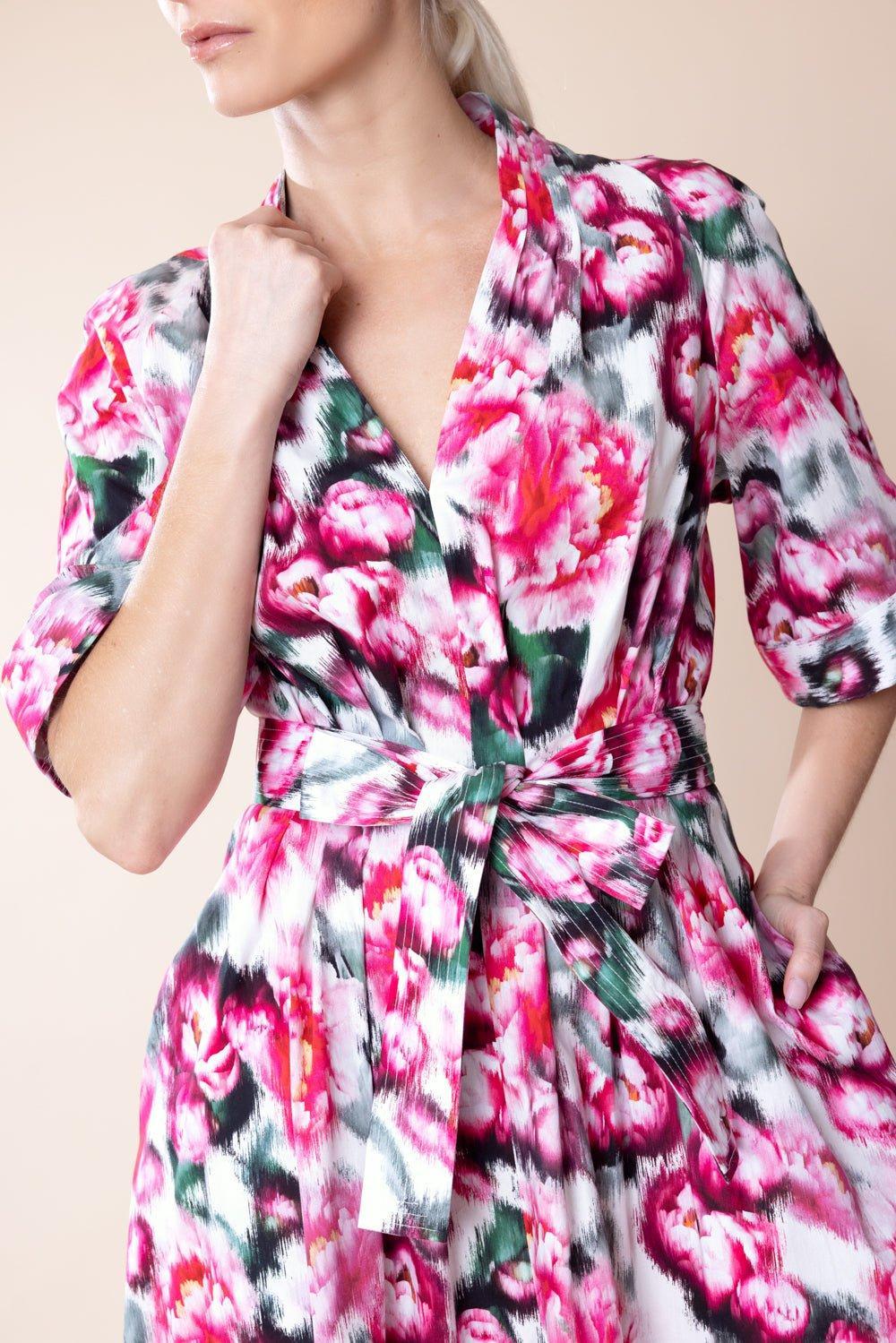 ADAM LIPPES-Printed Asym Dress-