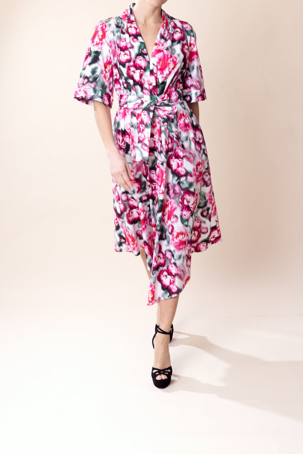 ADAM LIPPES-Printed Asym Dress-